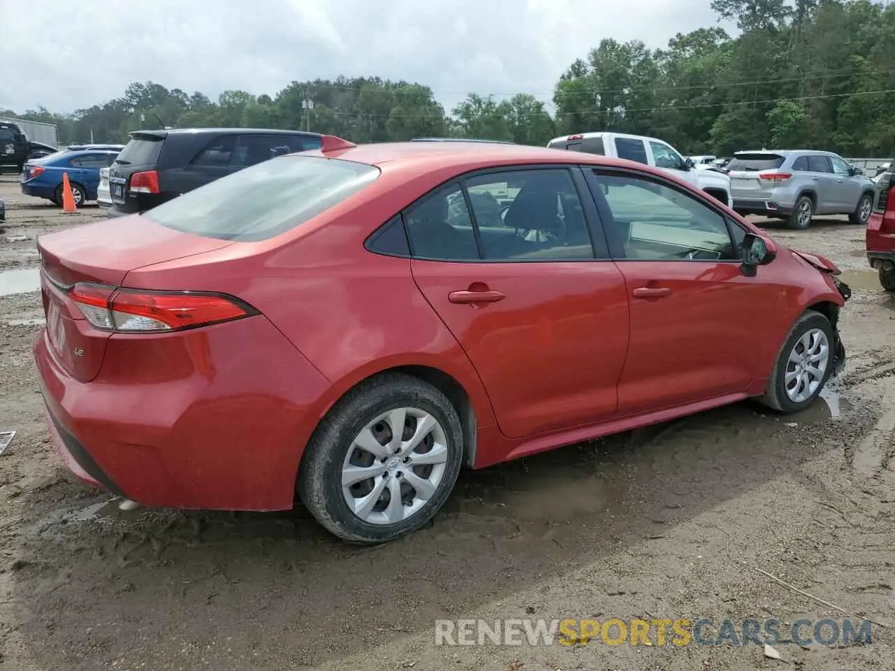 3 Photograph of a damaged car JTDEPRAE5LJ043022 TOYOTA COROLLA 2020