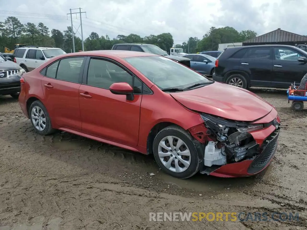 4 Photograph of a damaged car JTDEPRAE5LJ043022 TOYOTA COROLLA 2020