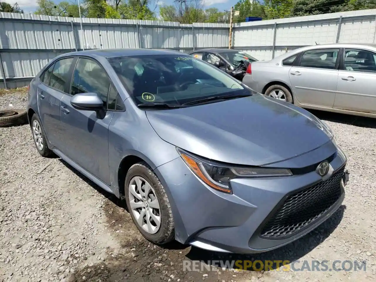 1 Photograph of a damaged car JTDEPRAE5LJ043084 TOYOTA COROLLA 2020