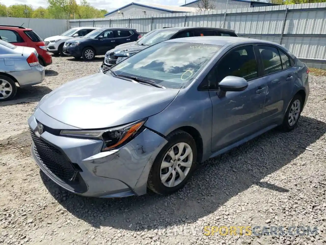 2 Photograph of a damaged car JTDEPRAE5LJ043084 TOYOTA COROLLA 2020