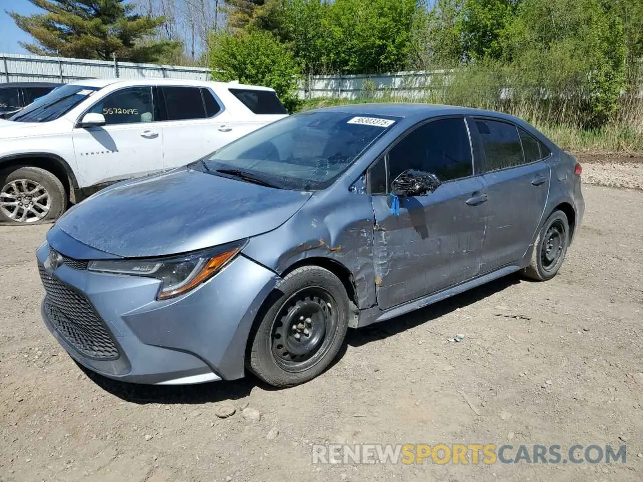 1 Photograph of a damaged car JTDEPRAE5LJ043361 TOYOTA COROLLA 2020