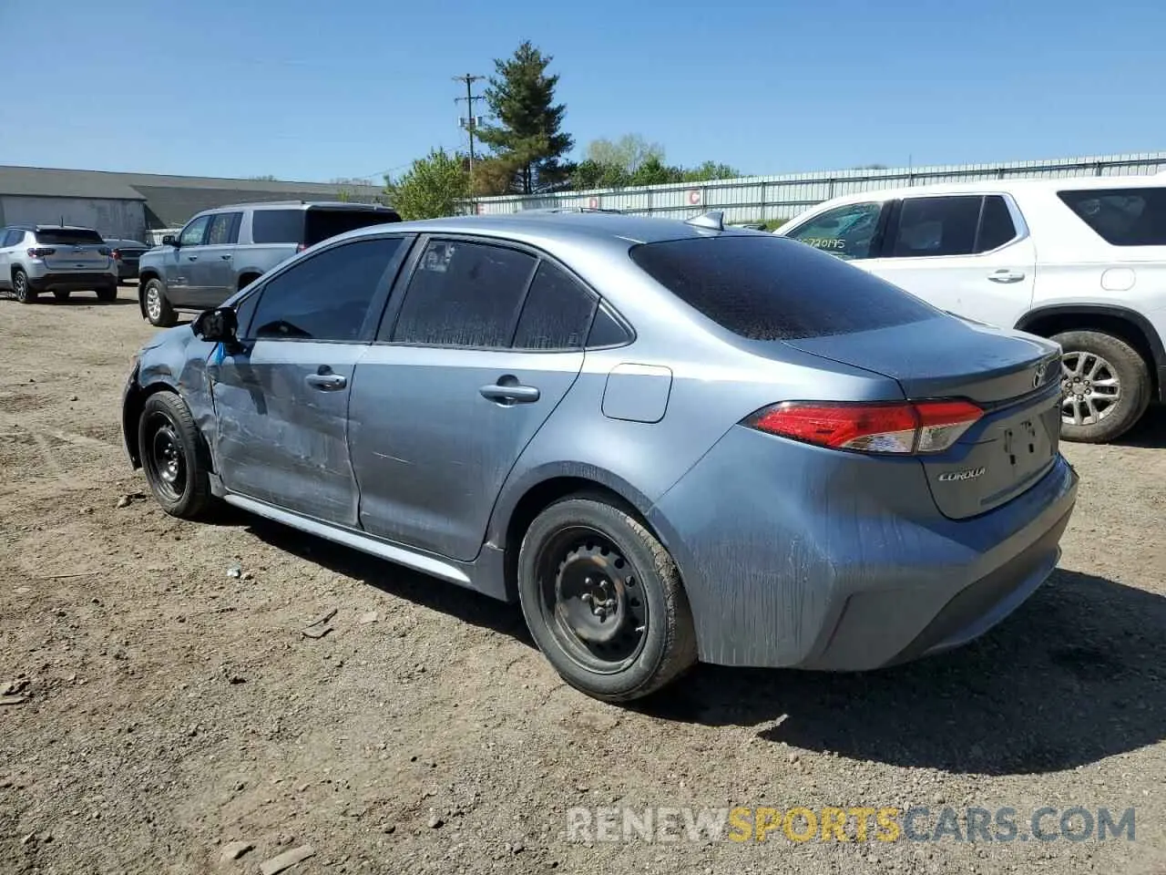 2 Photograph of a damaged car JTDEPRAE5LJ043361 TOYOTA COROLLA 2020