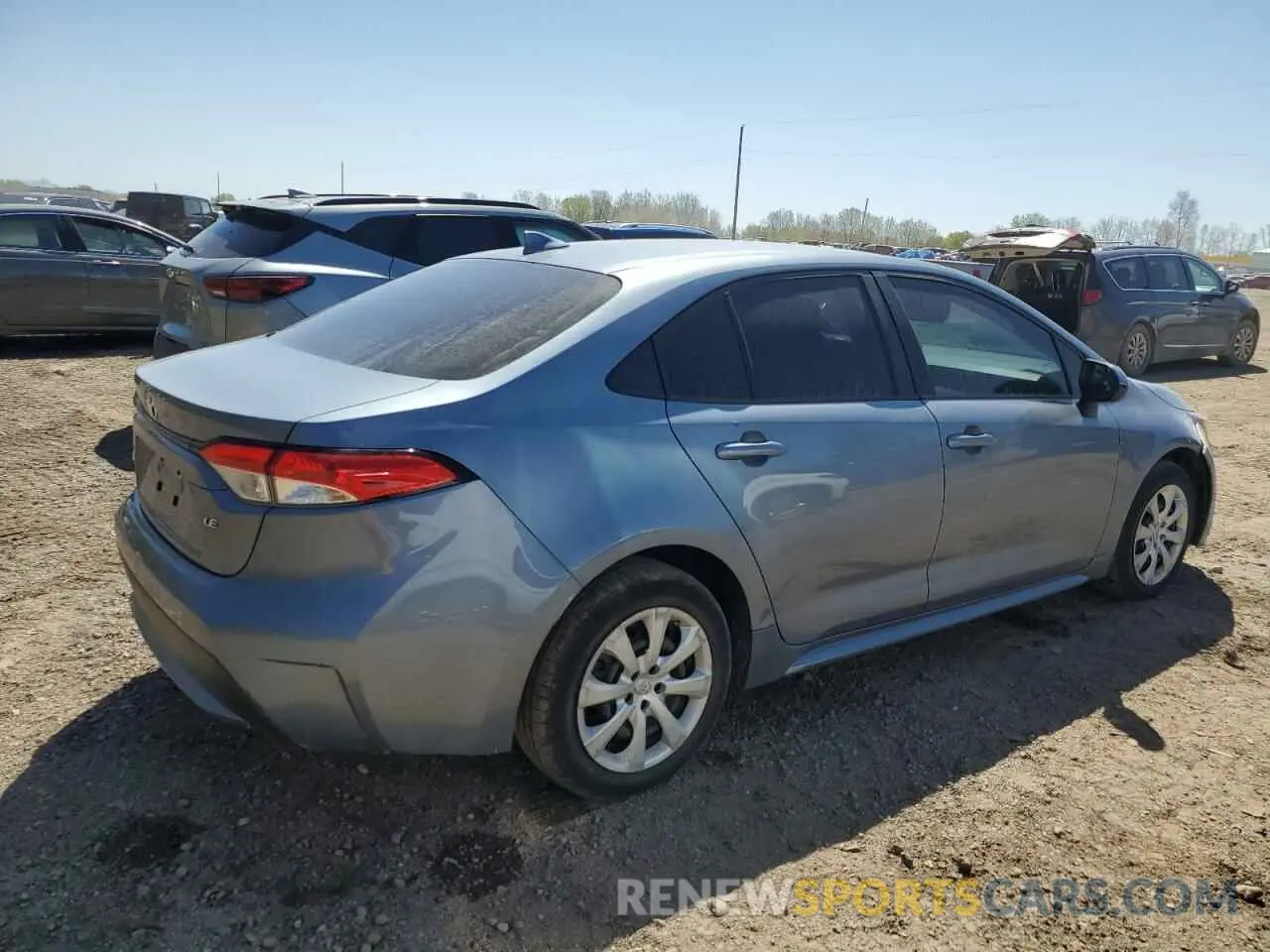 3 Photograph of a damaged car JTDEPRAE5LJ043361 TOYOTA COROLLA 2020
