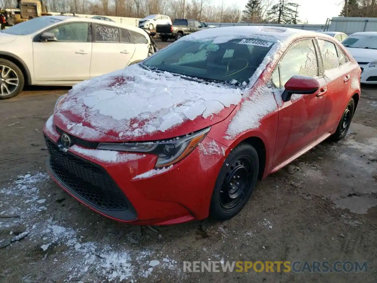 2 Photograph of a damaged car JTDEPRAE5LJ043926 TOYOTA COROLLA 2020