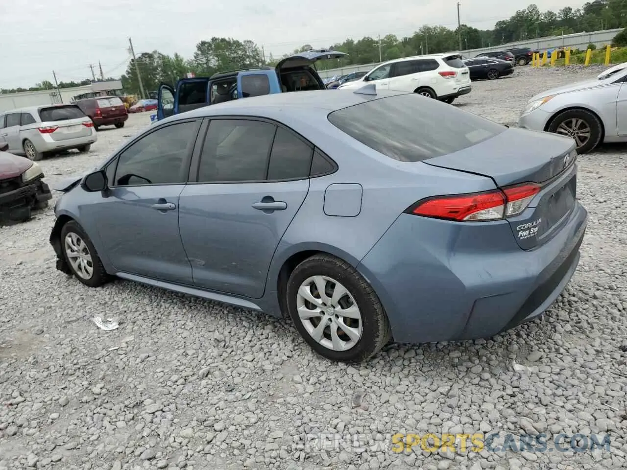 2 Photograph of a damaged car JTDEPRAE5LJ048530 TOYOTA COROLLA 2020
