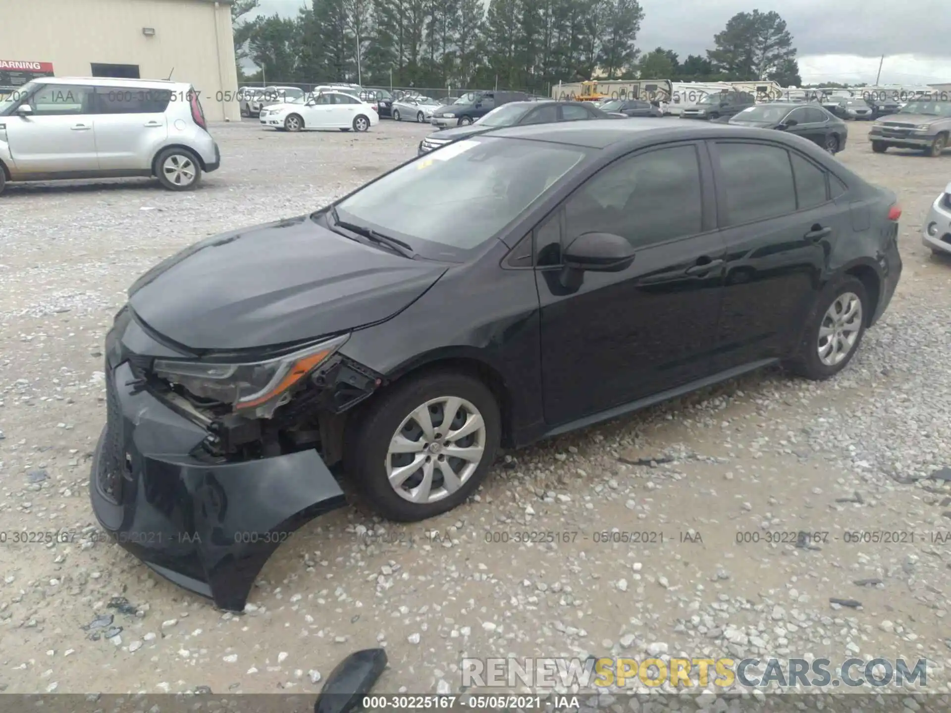 2 Photograph of a damaged car JTDEPRAE5LJ053114 TOYOTA COROLLA 2020