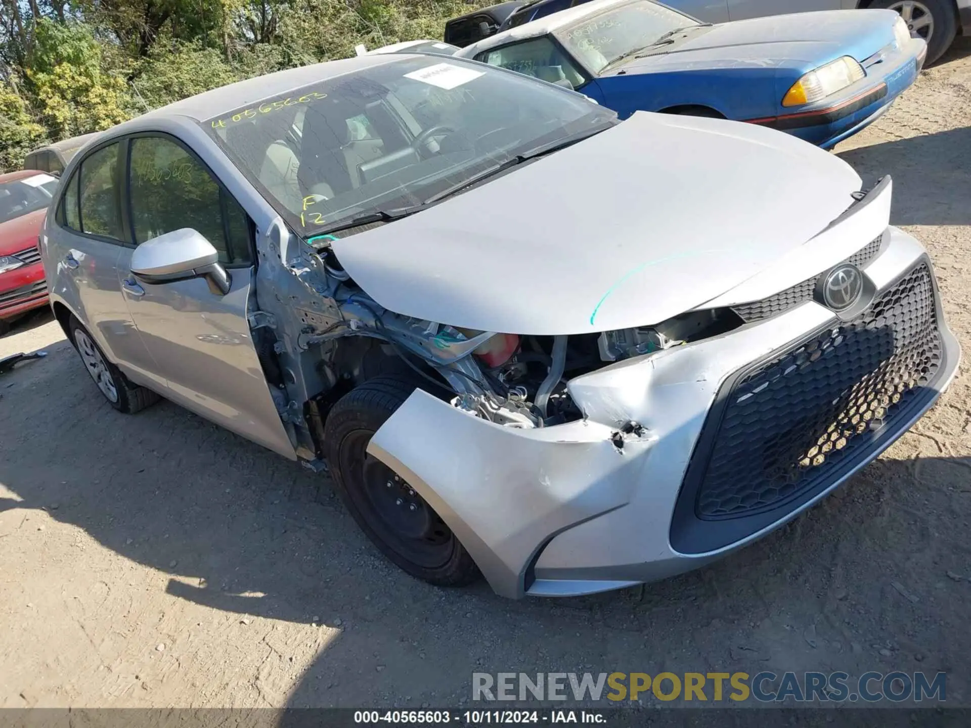 1 Photograph of a damaged car JTDEPRAE5LJ056949 TOYOTA COROLLA 2020