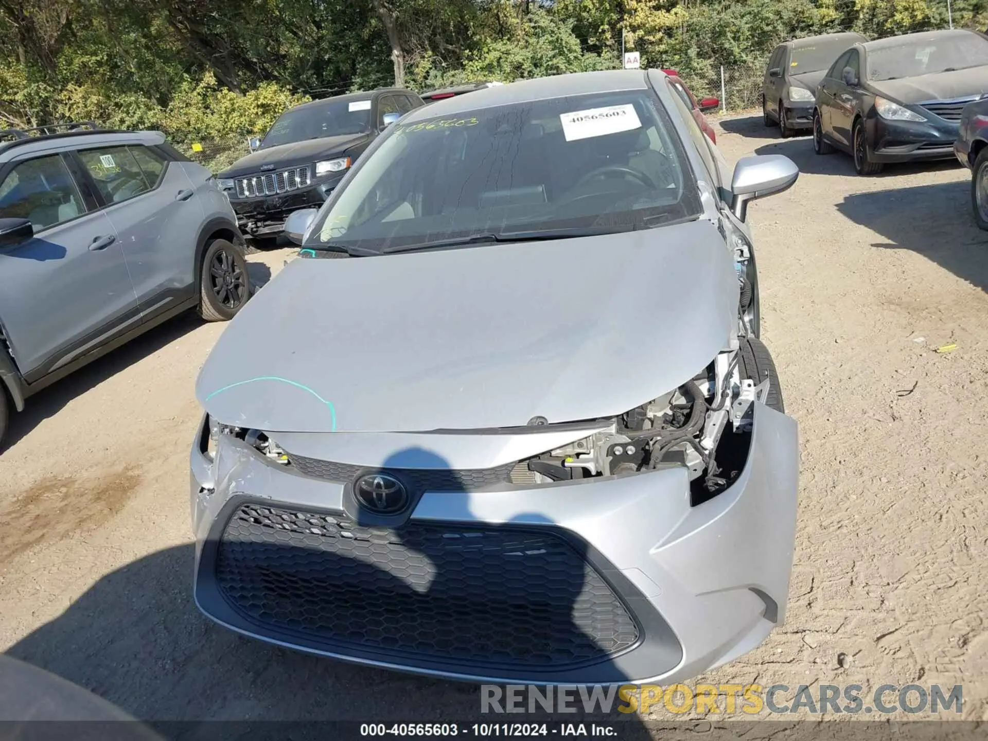 13 Photograph of a damaged car JTDEPRAE5LJ056949 TOYOTA COROLLA 2020