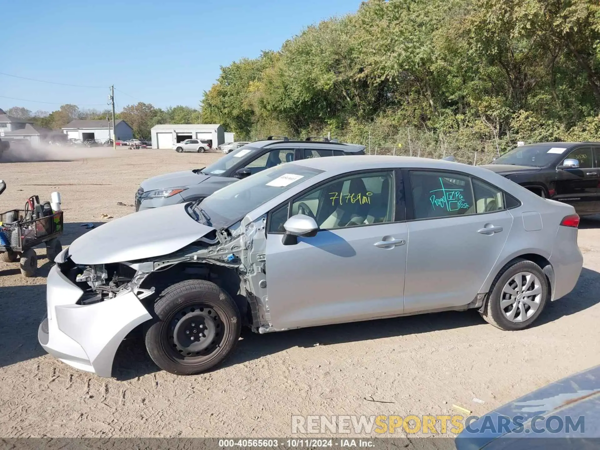 15 Photograph of a damaged car JTDEPRAE5LJ056949 TOYOTA COROLLA 2020