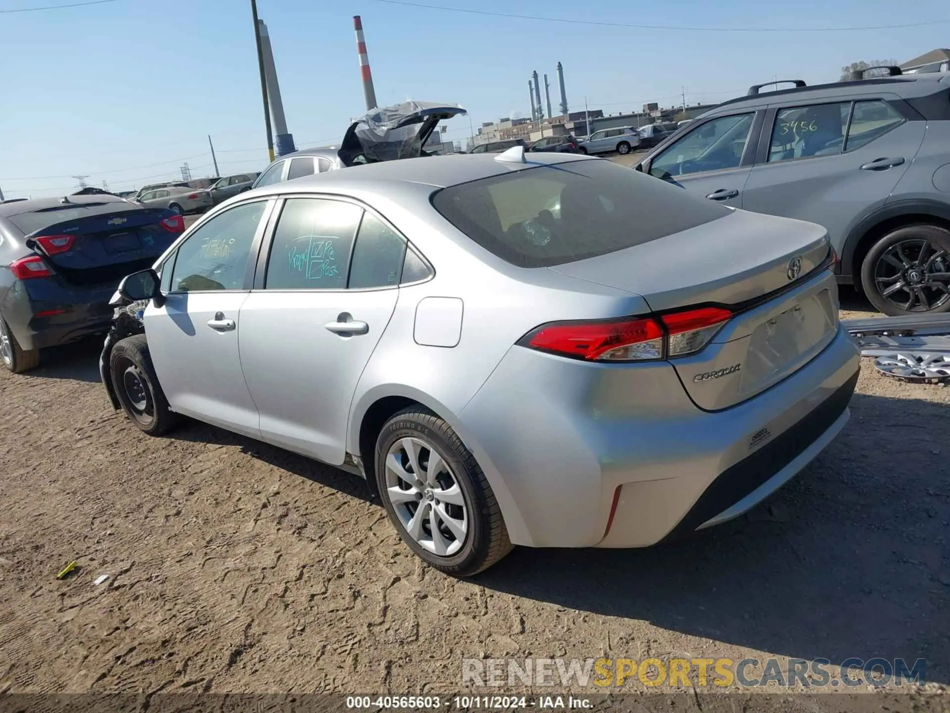 3 Photograph of a damaged car JTDEPRAE5LJ056949 TOYOTA COROLLA 2020