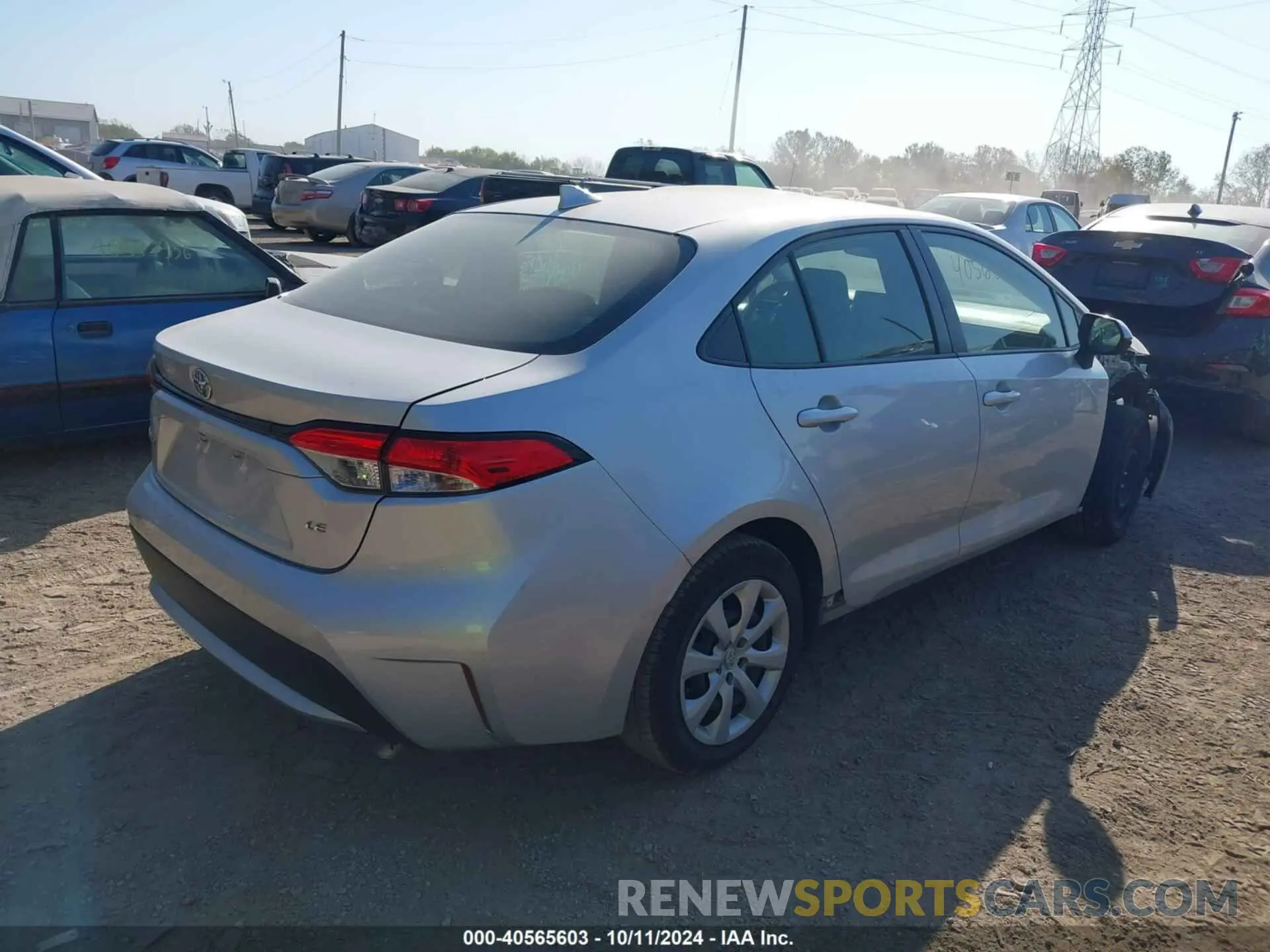 4 Photograph of a damaged car JTDEPRAE5LJ056949 TOYOTA COROLLA 2020