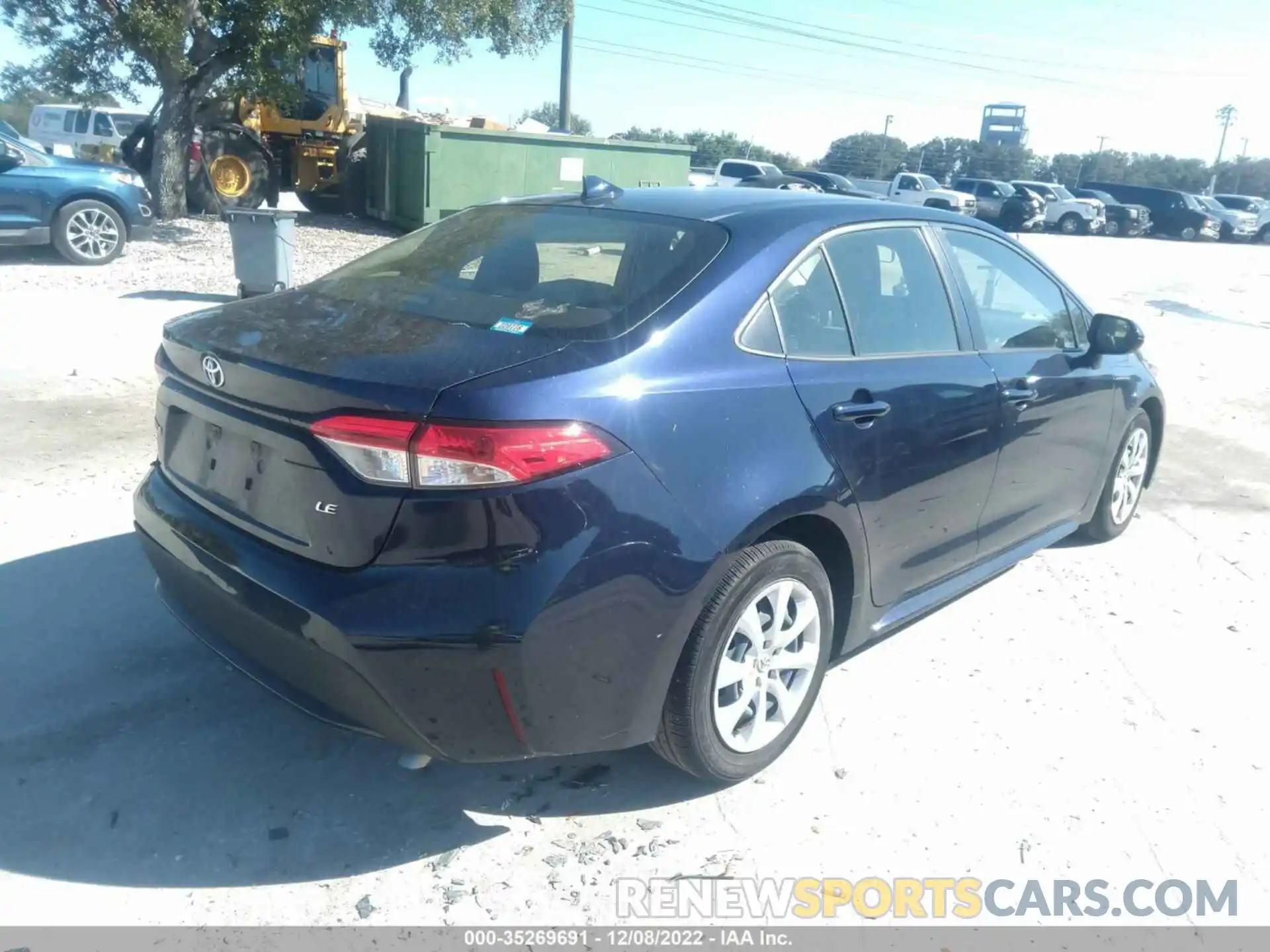 4 Photograph of a damaged car JTDEPRAE5LJ057101 TOYOTA COROLLA 2020