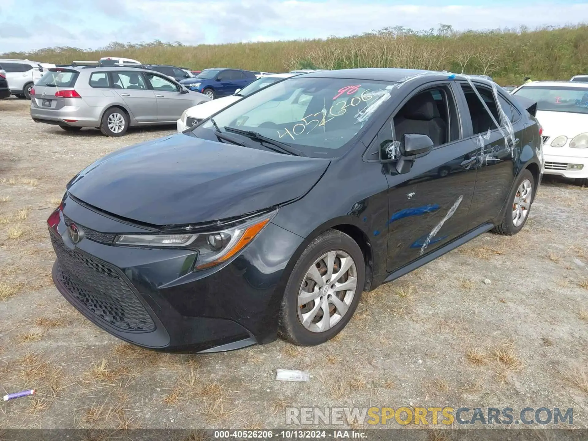 2 Photograph of a damaged car JTDEPRAE5LJ061035 TOYOTA COROLLA 2020