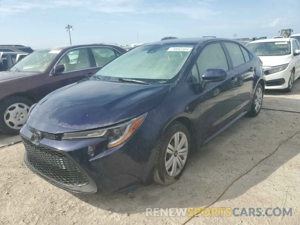 1 Photograph of a damaged car JTDEPRAE5LJ061309 TOYOTA COROLLA 2020