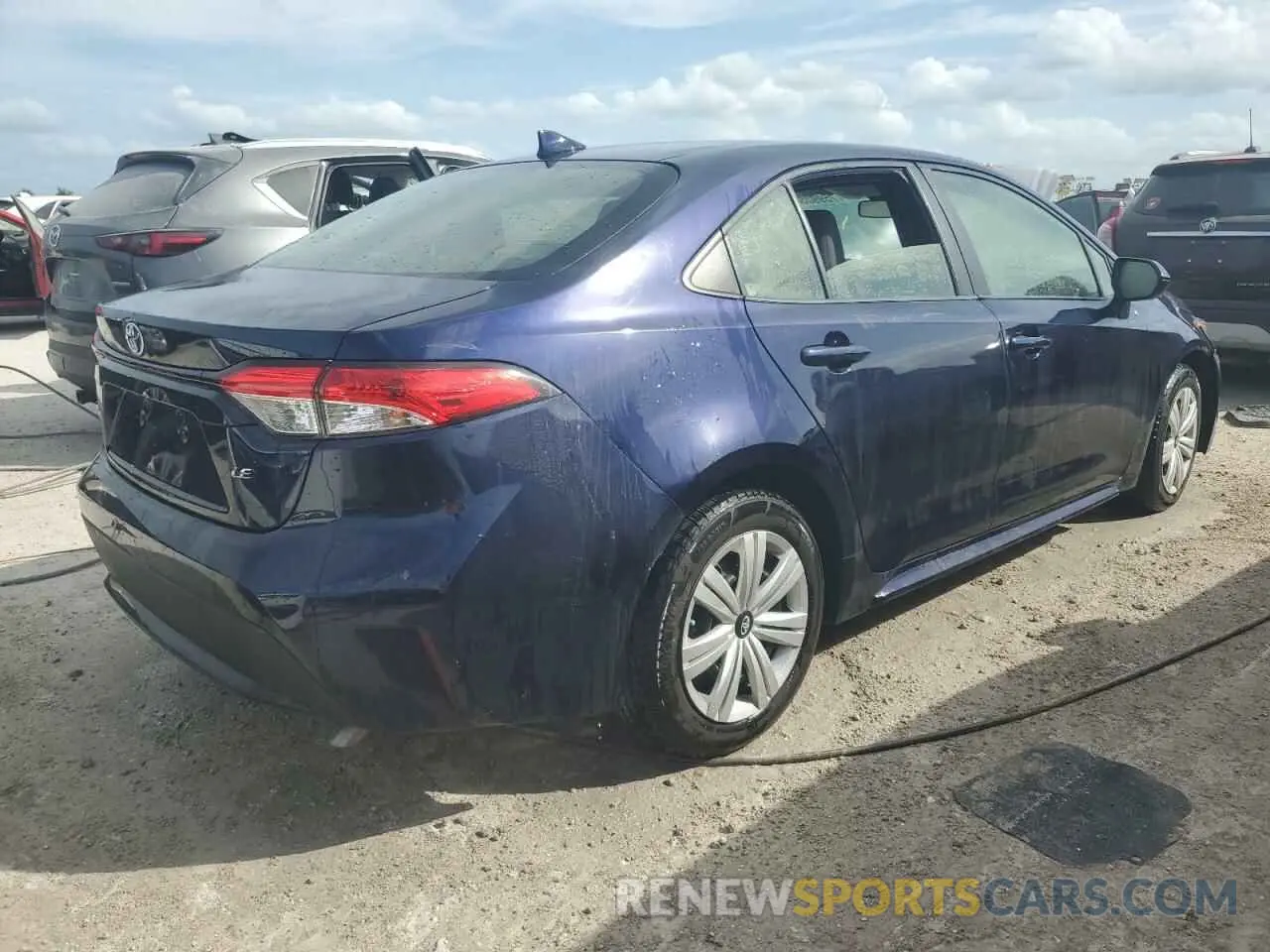 3 Photograph of a damaged car JTDEPRAE5LJ061309 TOYOTA COROLLA 2020