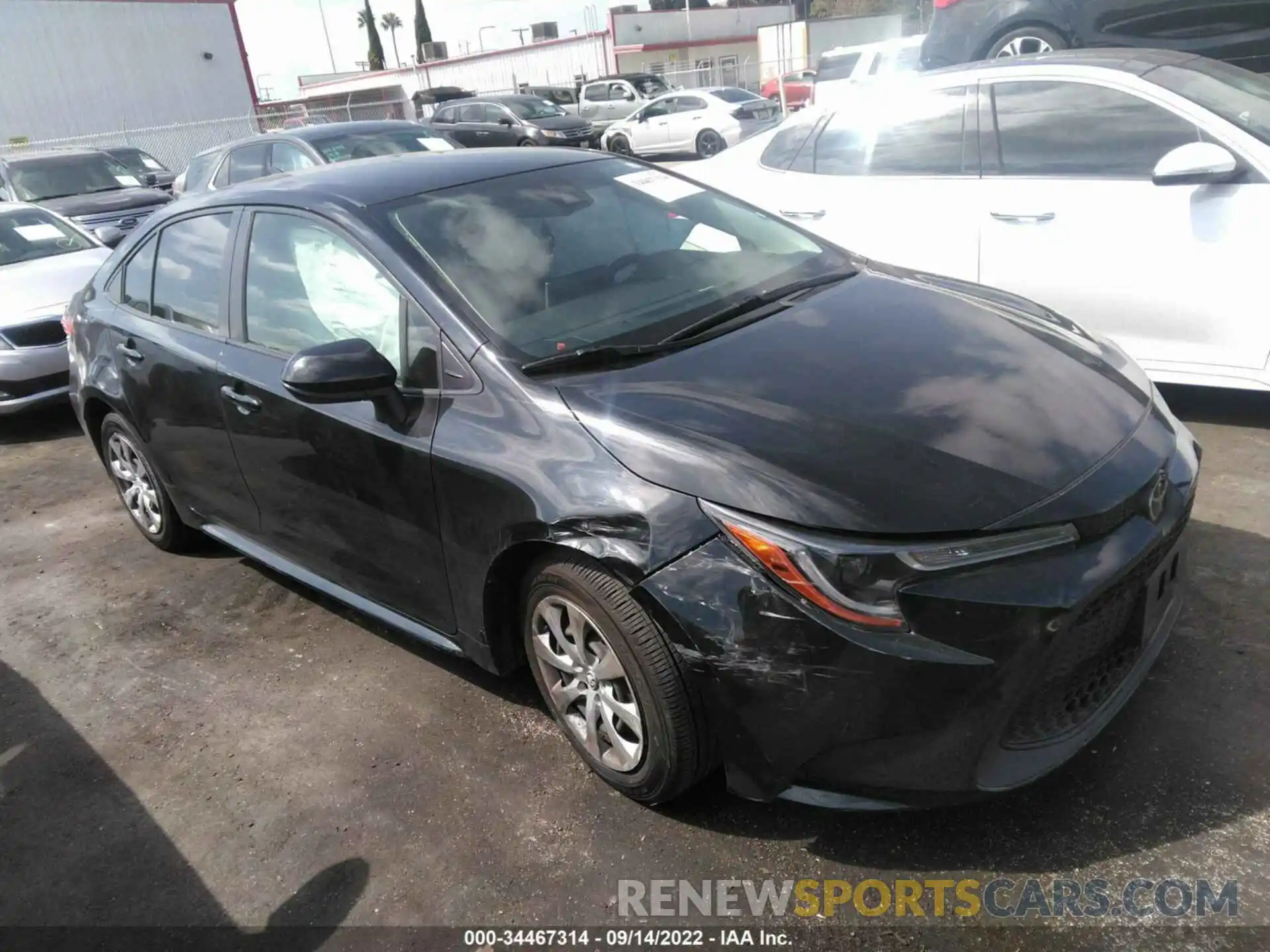 1 Photograph of a damaged car JTDEPRAE5LJ064873 TOYOTA COROLLA 2020