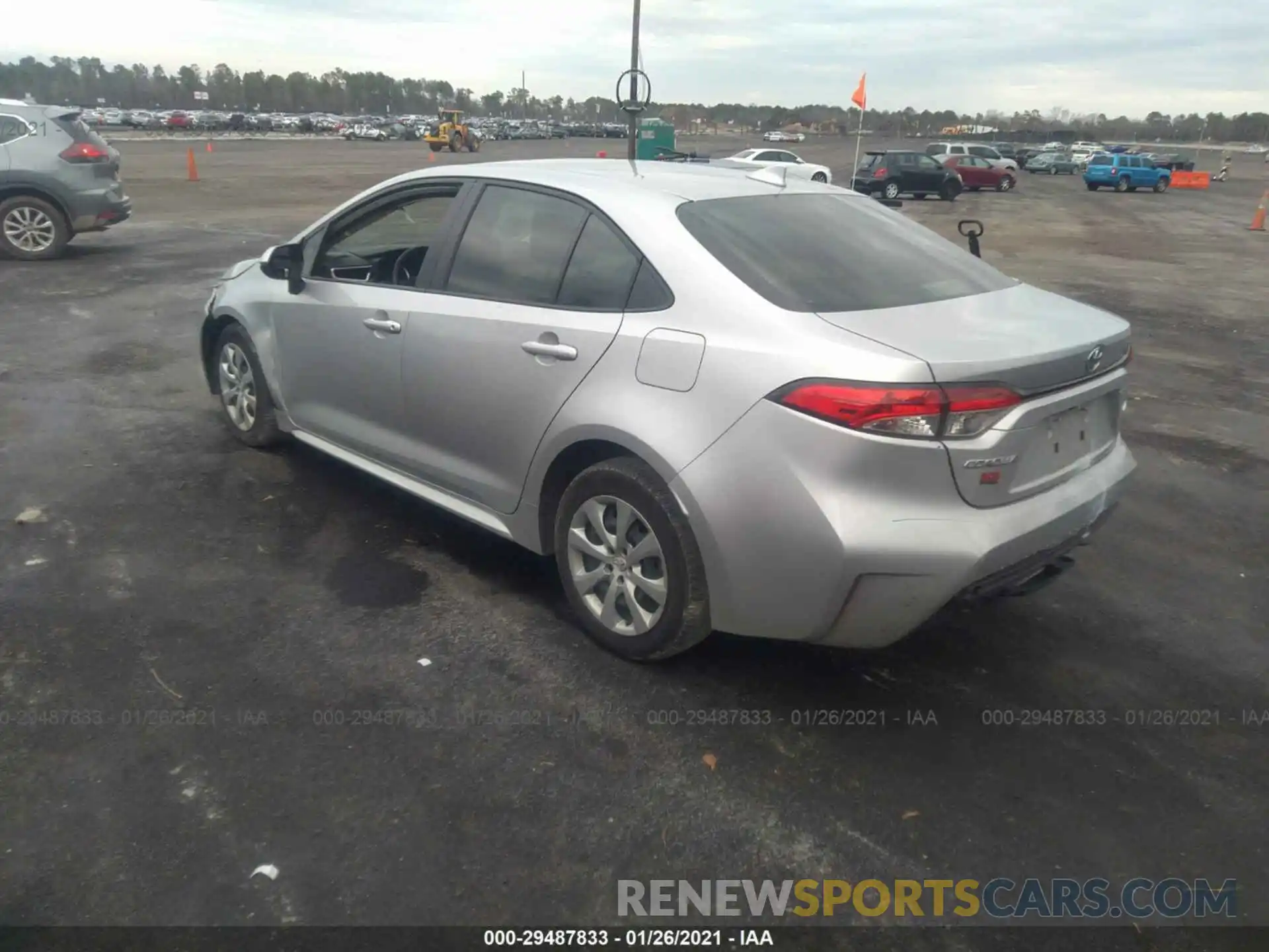 3 Photograph of a damaged car JTDEPRAE5LJ075016 TOYOTA COROLLA 2020