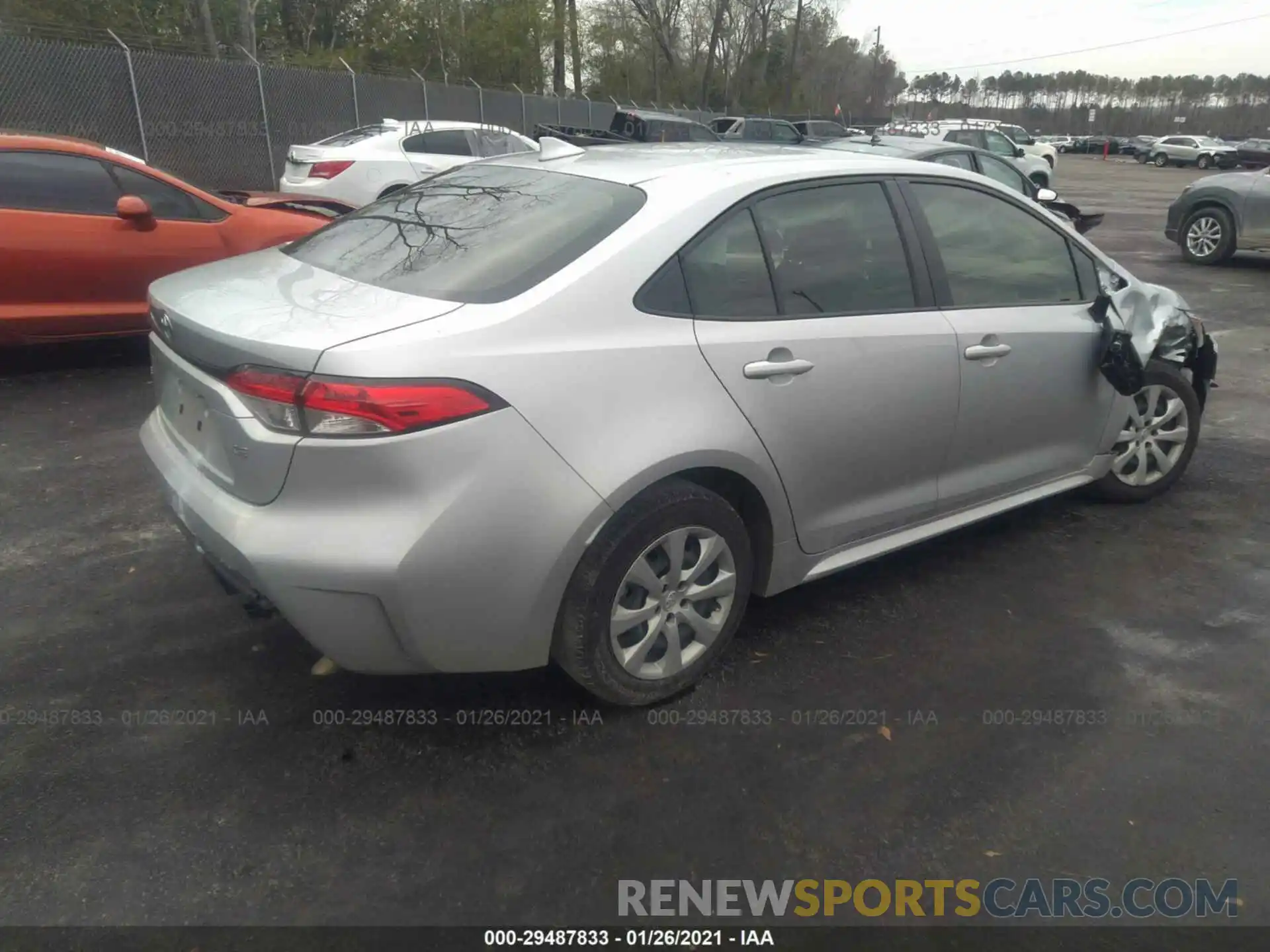 4 Photograph of a damaged car JTDEPRAE5LJ075016 TOYOTA COROLLA 2020