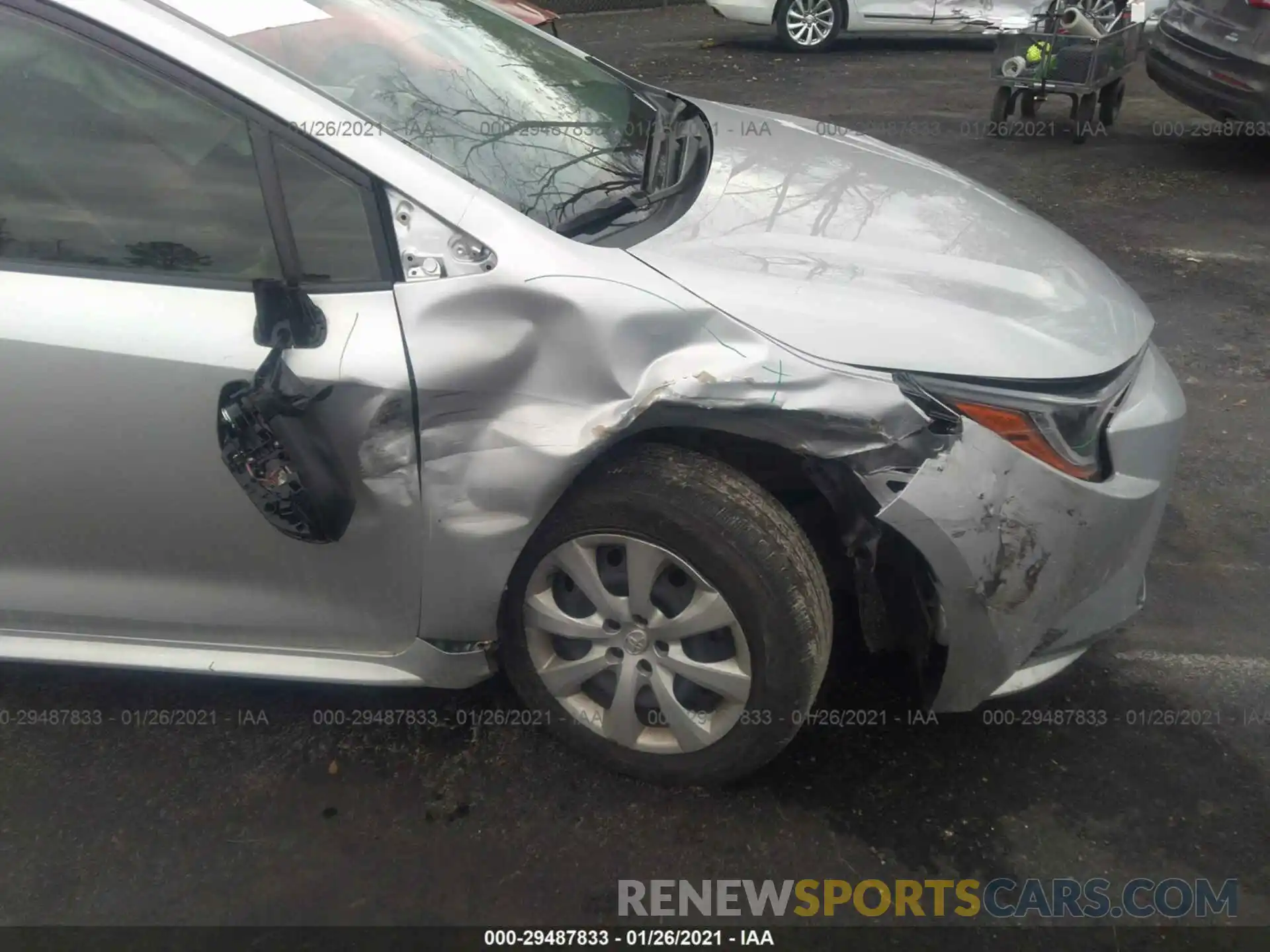 6 Photograph of a damaged car JTDEPRAE5LJ075016 TOYOTA COROLLA 2020