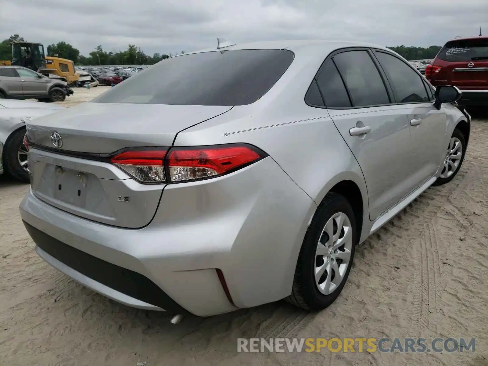 4 Photograph of a damaged car JTDEPRAE5LJ076621 TOYOTA COROLLA 2020