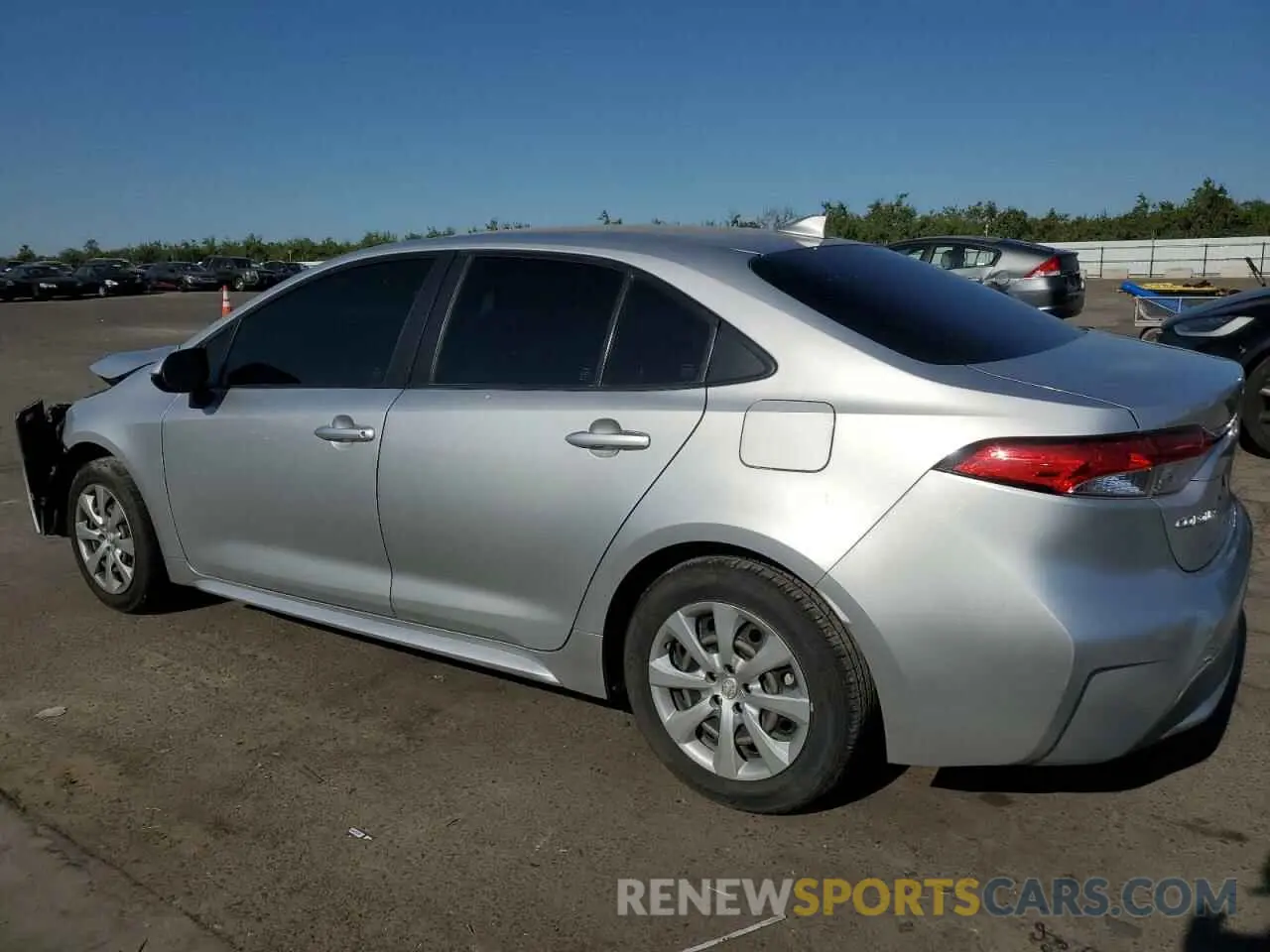 2 Photograph of a damaged car JTDEPRAE5LJ079213 TOYOTA COROLLA 2020