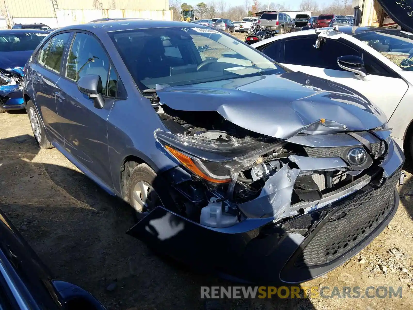 1 Photograph of a damaged car JTDEPRAE5LJ085173 TOYOTA COROLLA 2020