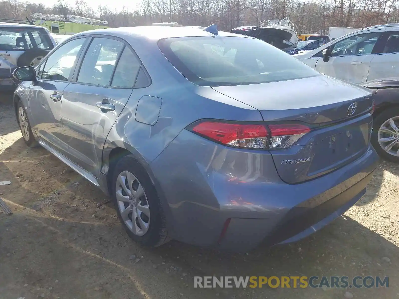 3 Photograph of a damaged car JTDEPRAE5LJ085173 TOYOTA COROLLA 2020