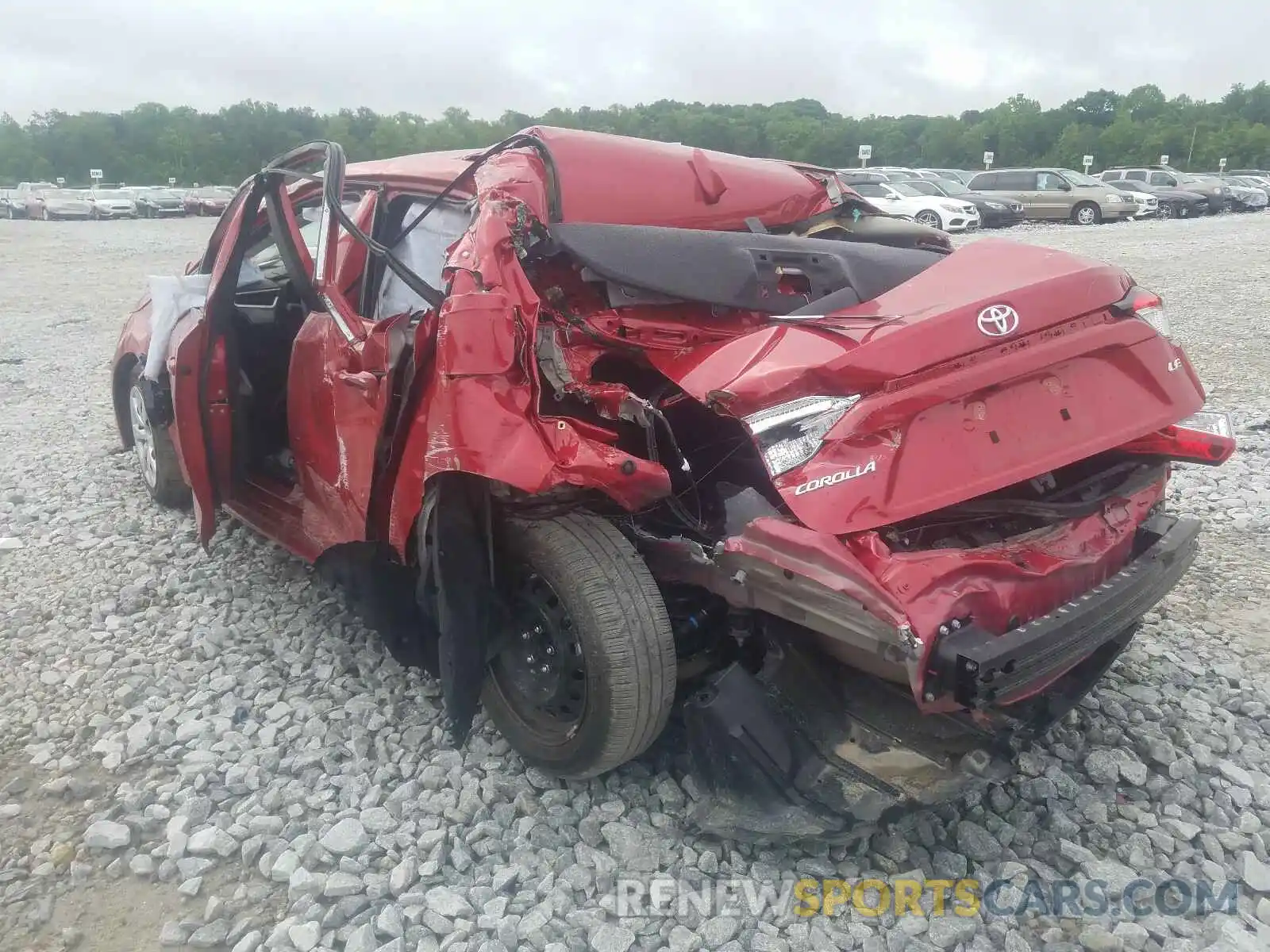 3 Photograph of a damaged car JTDEPRAE5LJ090101 TOYOTA COROLLA 2020