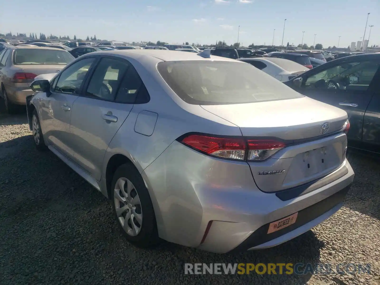 3 Photograph of a damaged car JTDEPRAE5LJ093872 TOYOTA COROLLA 2020