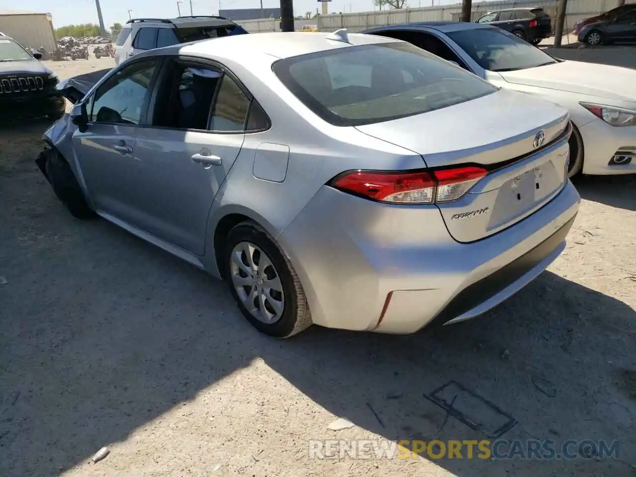 3 Photograph of a damaged car JTDEPRAE5LJ094410 TOYOTA COROLLA 2020