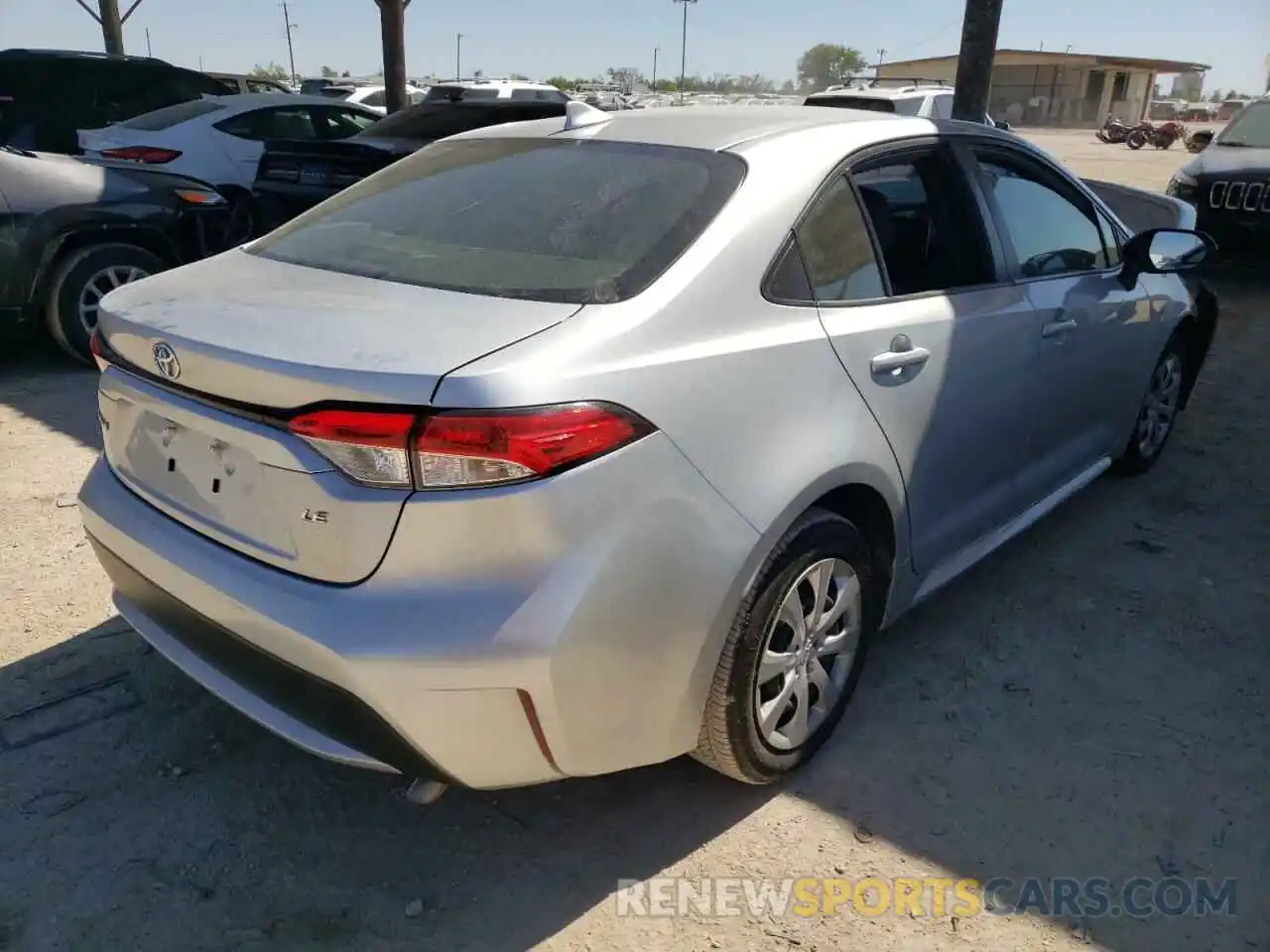 4 Photograph of a damaged car JTDEPRAE5LJ094410 TOYOTA COROLLA 2020