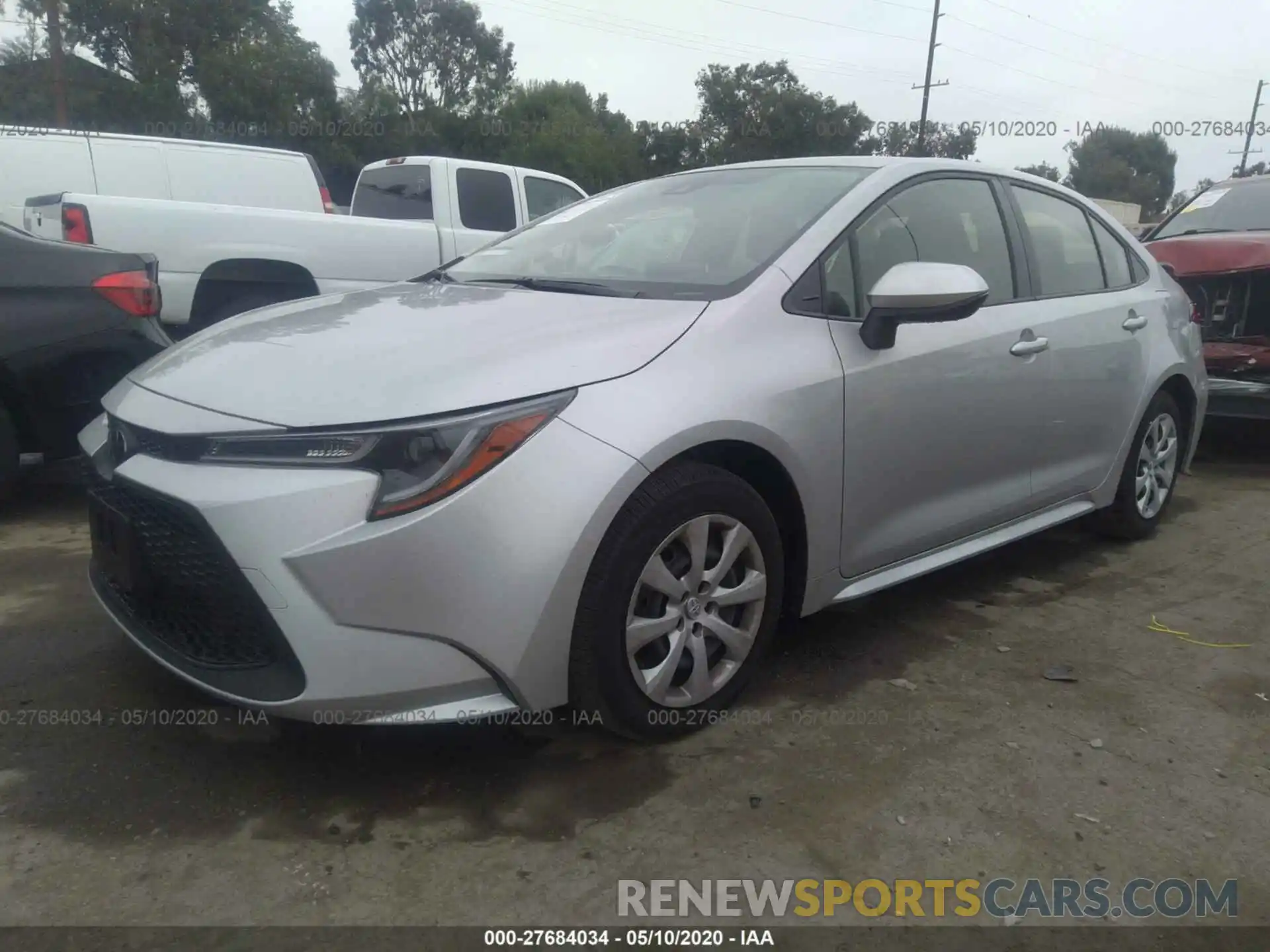 2 Photograph of a damaged car JTDEPRAE5LJ094715 TOYOTA COROLLA 2020