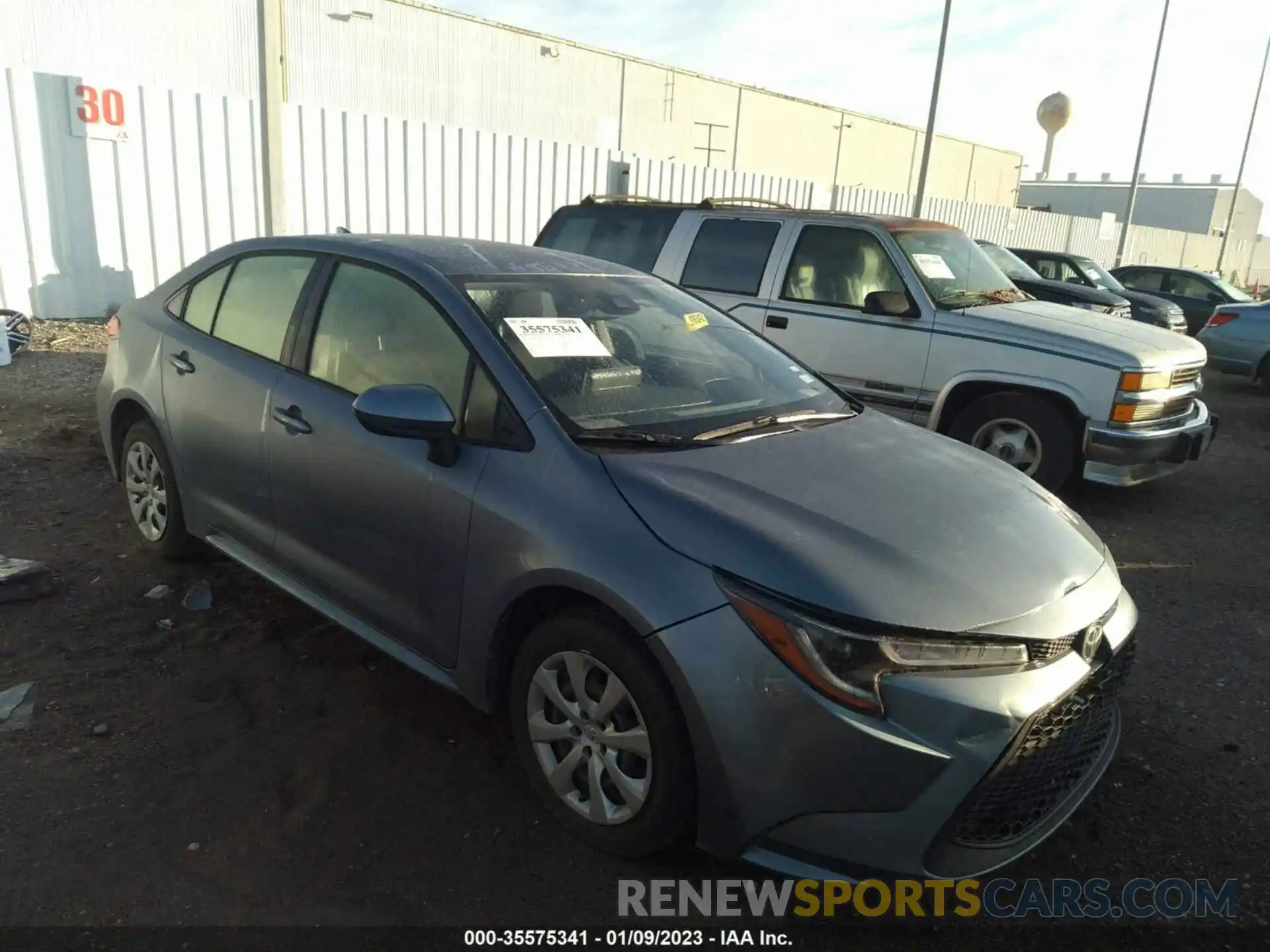 1 Photograph of a damaged car JTDEPRAE5LJ094813 TOYOTA COROLLA 2020