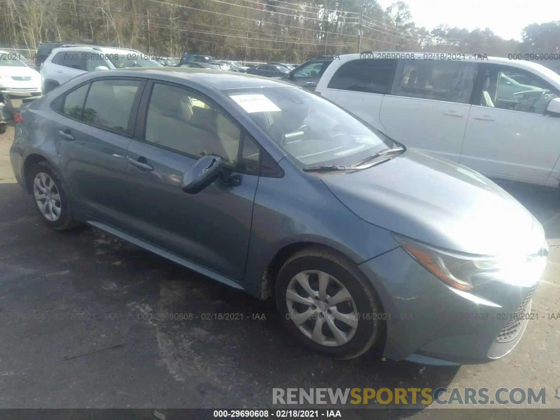 1 Photograph of a damaged car JTDEPRAE5LJ099056 TOYOTA COROLLA 2020