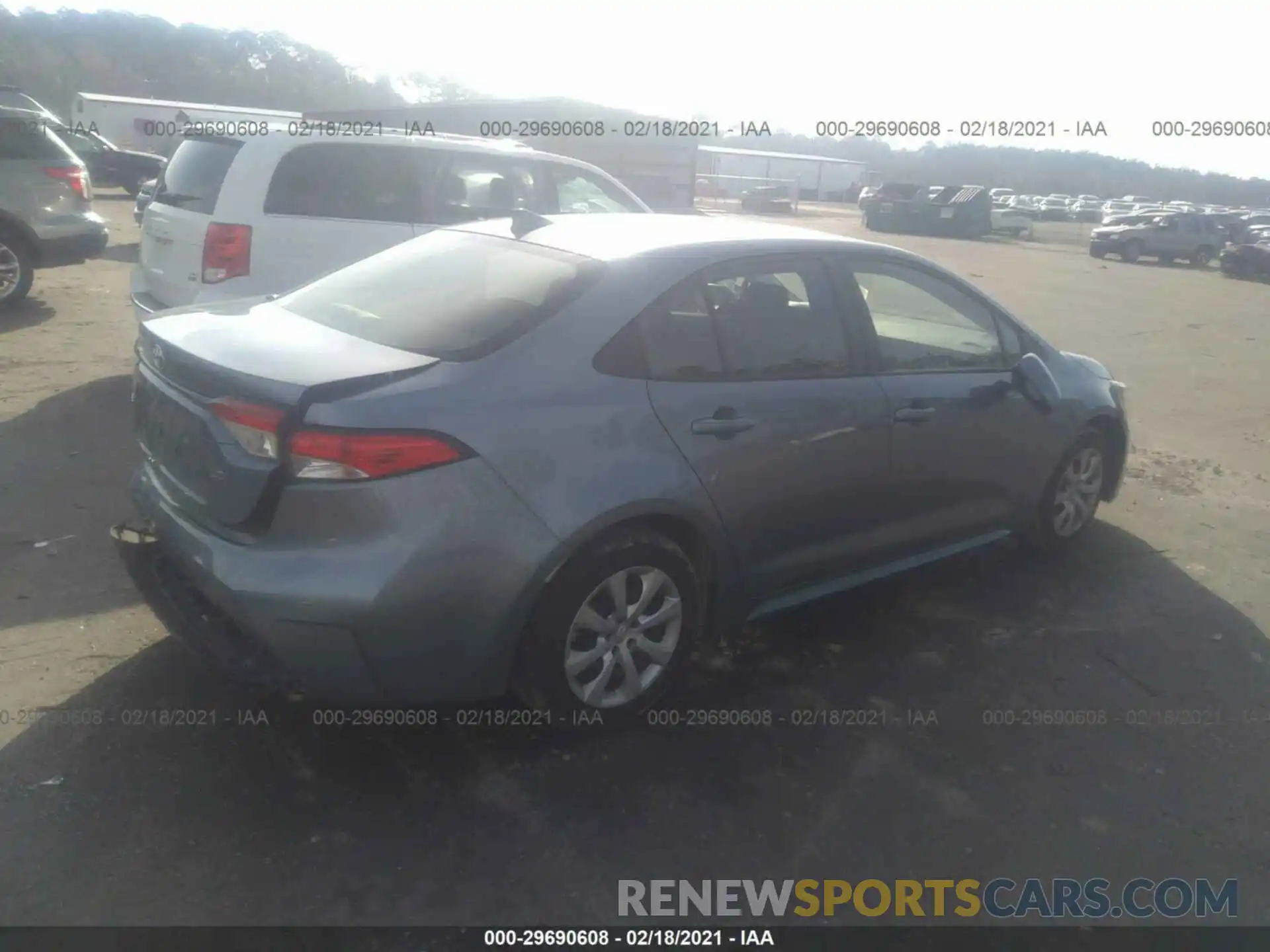 4 Photograph of a damaged car JTDEPRAE5LJ099056 TOYOTA COROLLA 2020