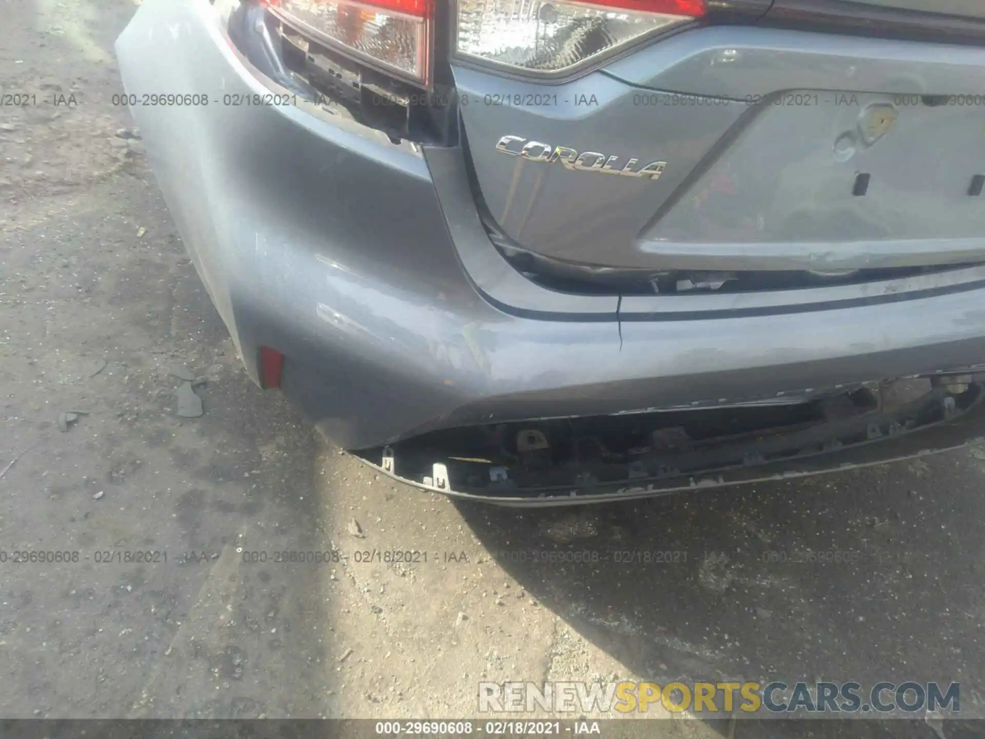 6 Photograph of a damaged car JTDEPRAE5LJ099056 TOYOTA COROLLA 2020