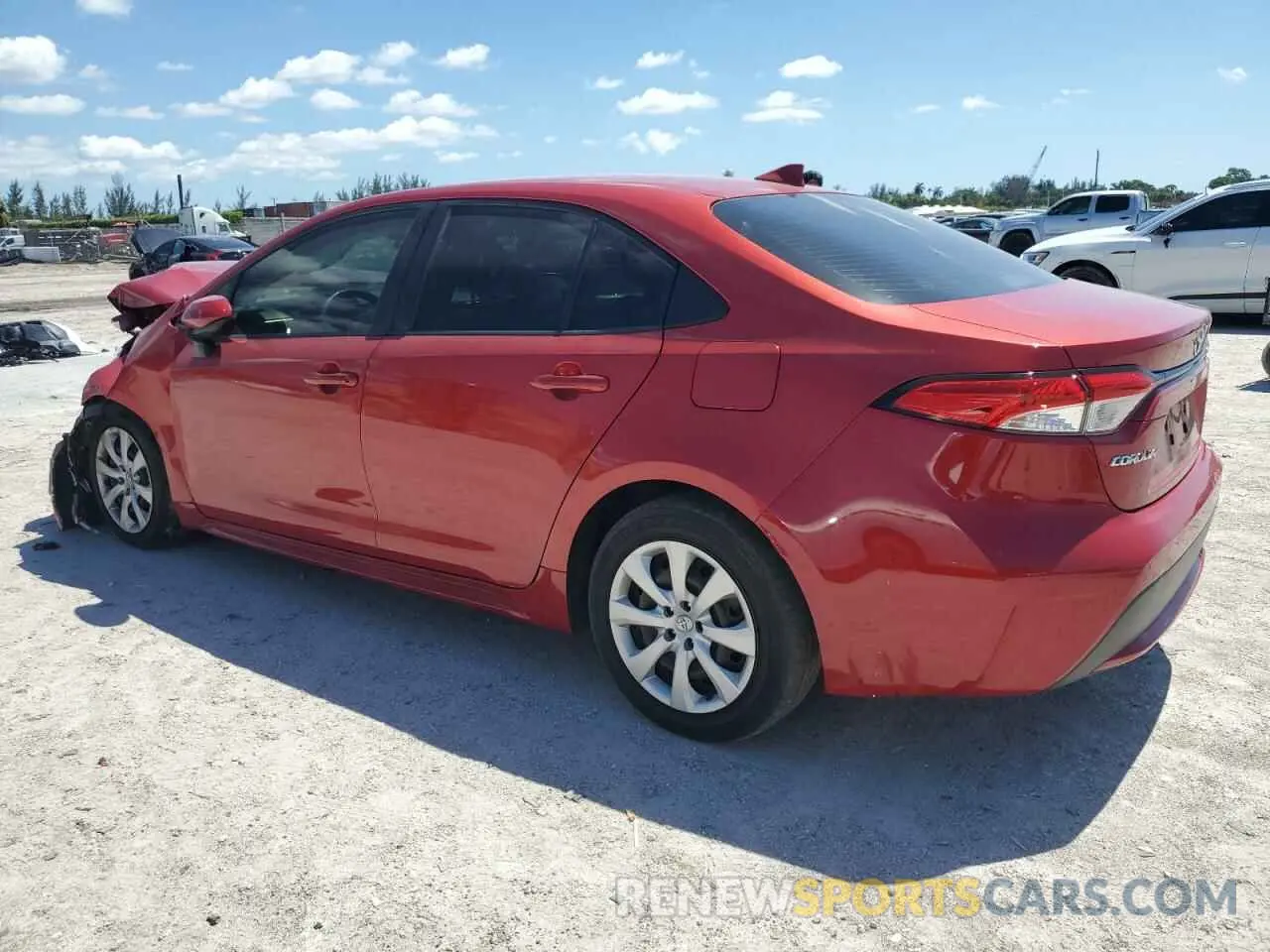 2 Photograph of a damaged car JTDEPRAE5LJ099476 TOYOTA COROLLA 2020