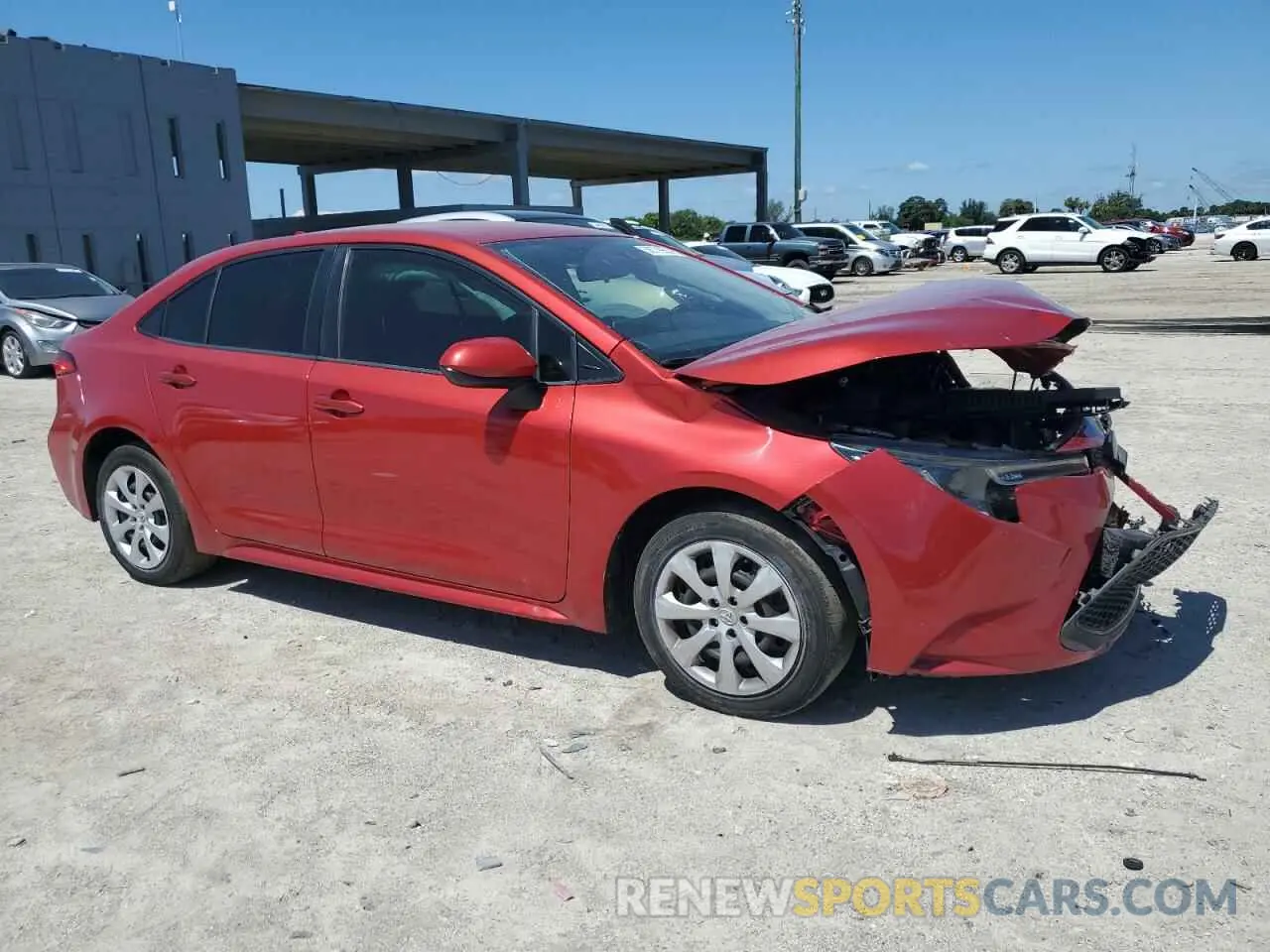 4 Photograph of a damaged car JTDEPRAE5LJ099476 TOYOTA COROLLA 2020