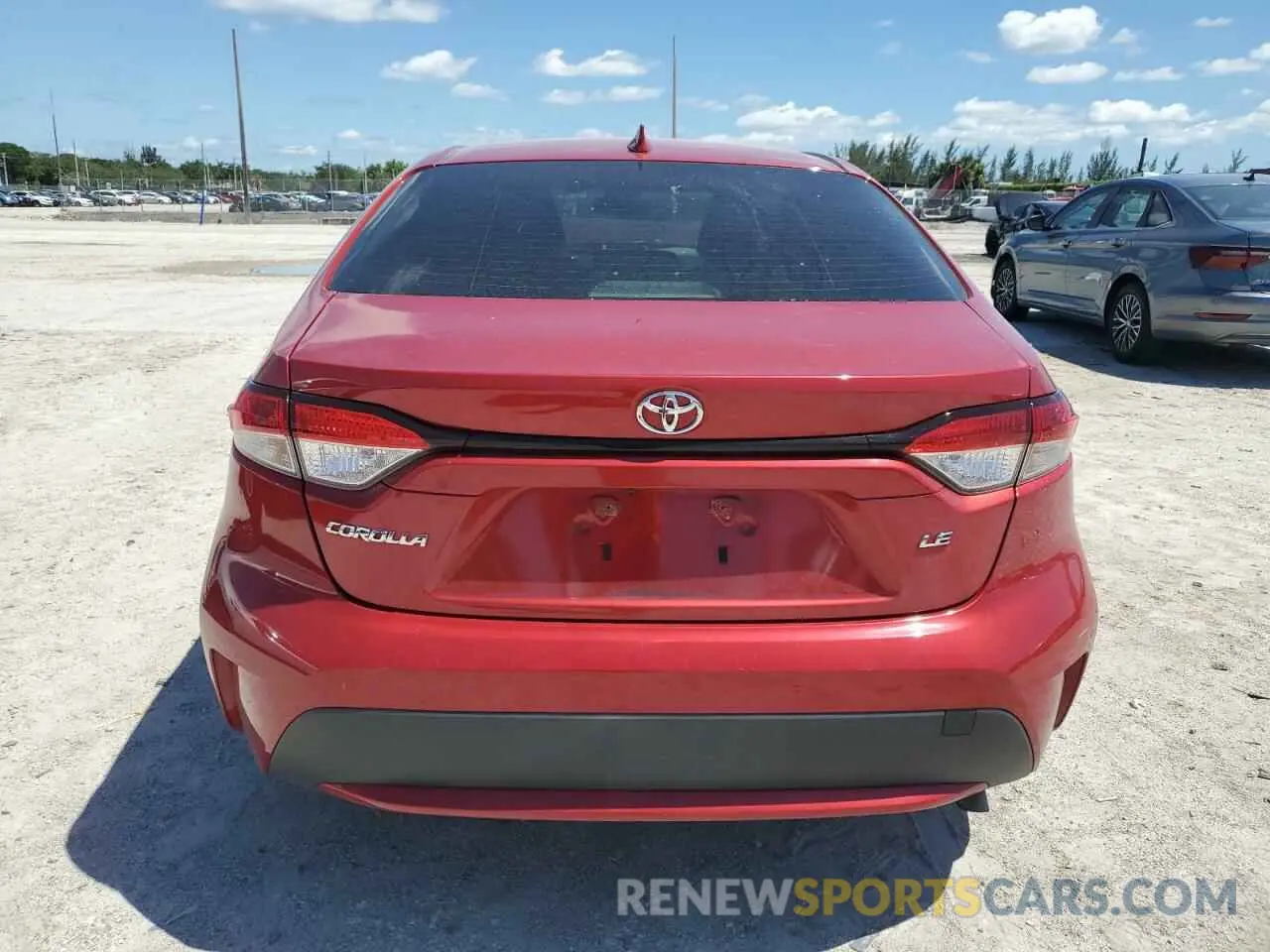 6 Photograph of a damaged car JTDEPRAE5LJ099476 TOYOTA COROLLA 2020