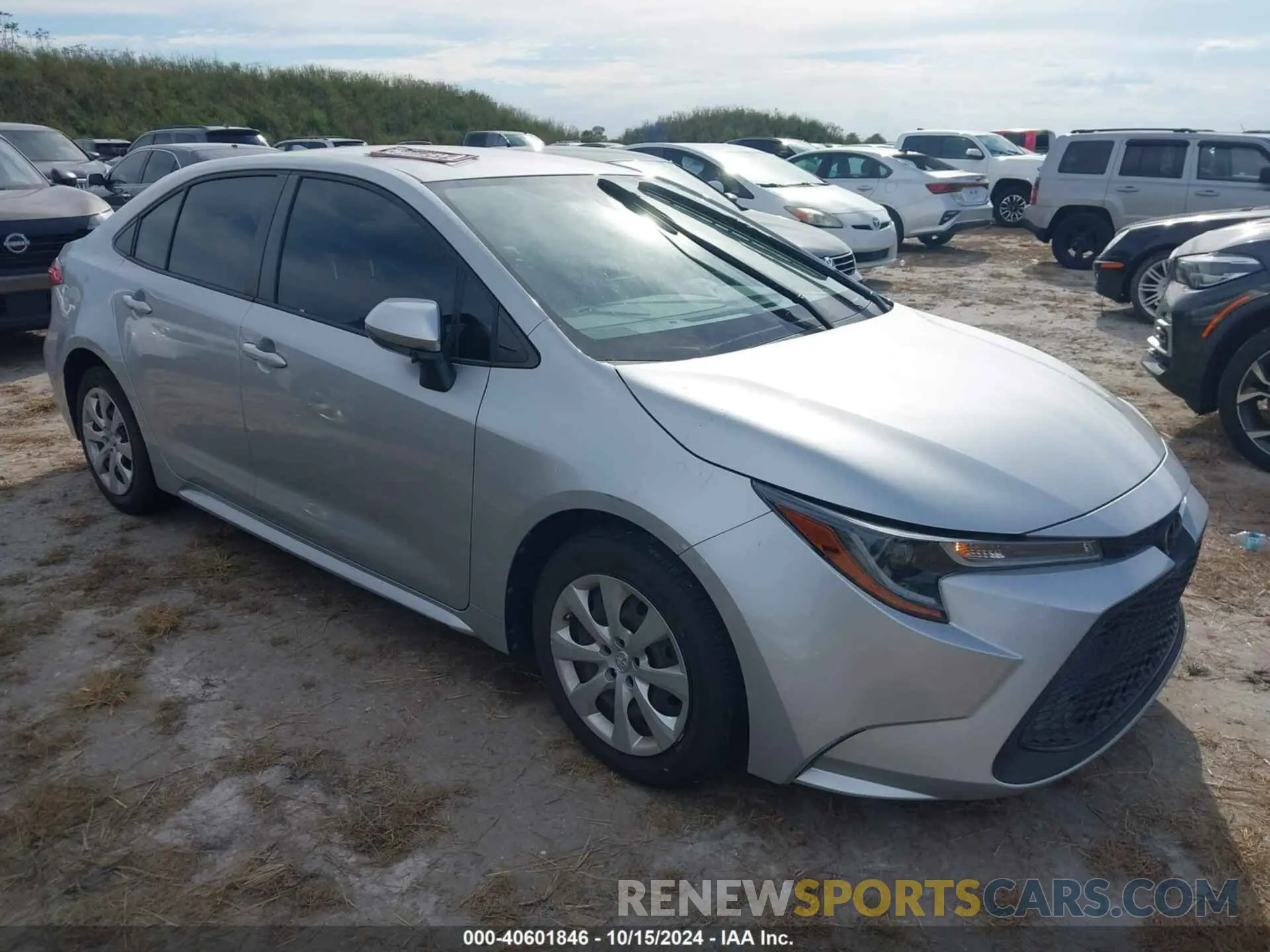1 Photograph of a damaged car JTDEPRAE5LJ101873 TOYOTA COROLLA 2020