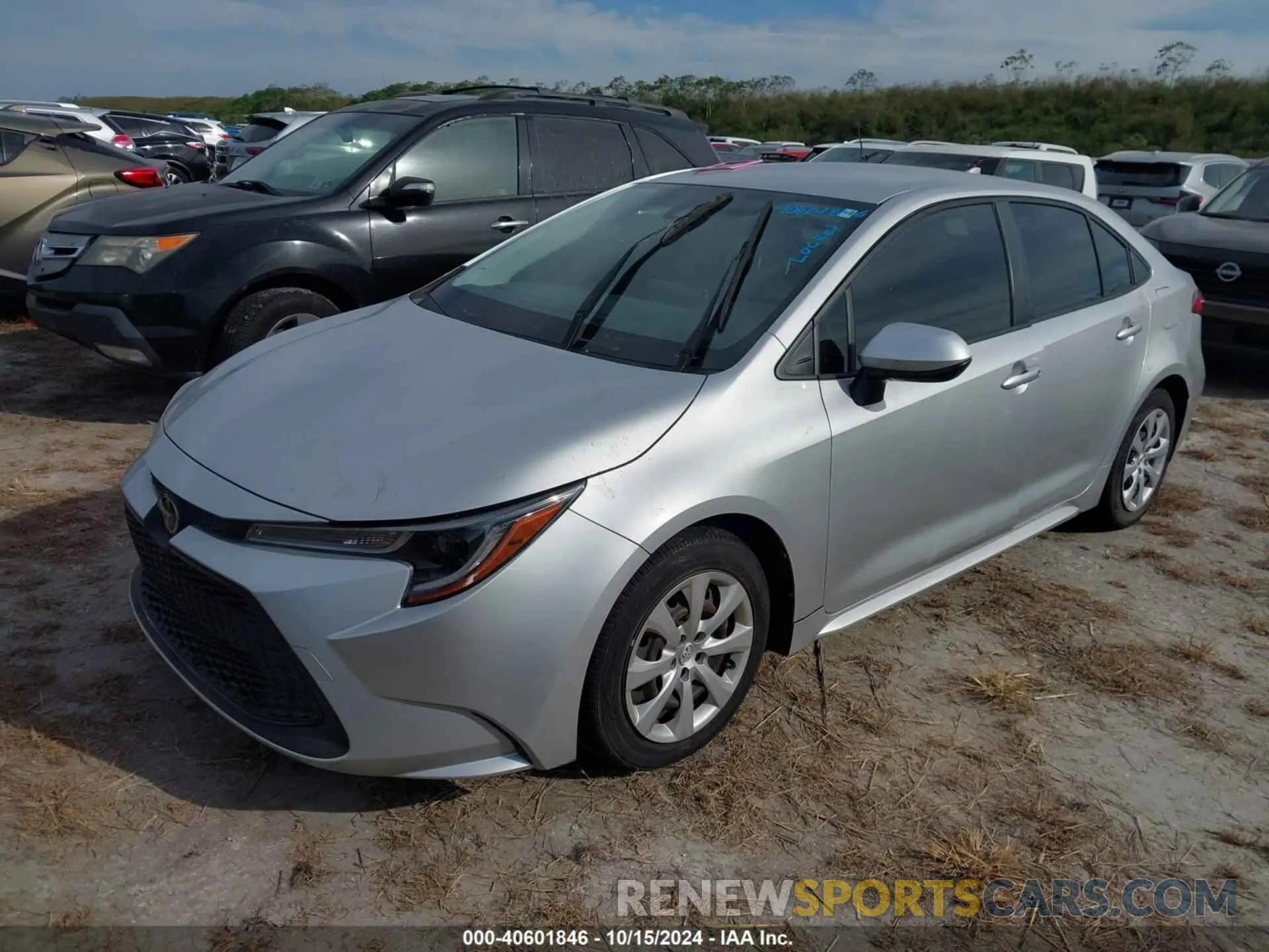 2 Photograph of a damaged car JTDEPRAE5LJ101873 TOYOTA COROLLA 2020