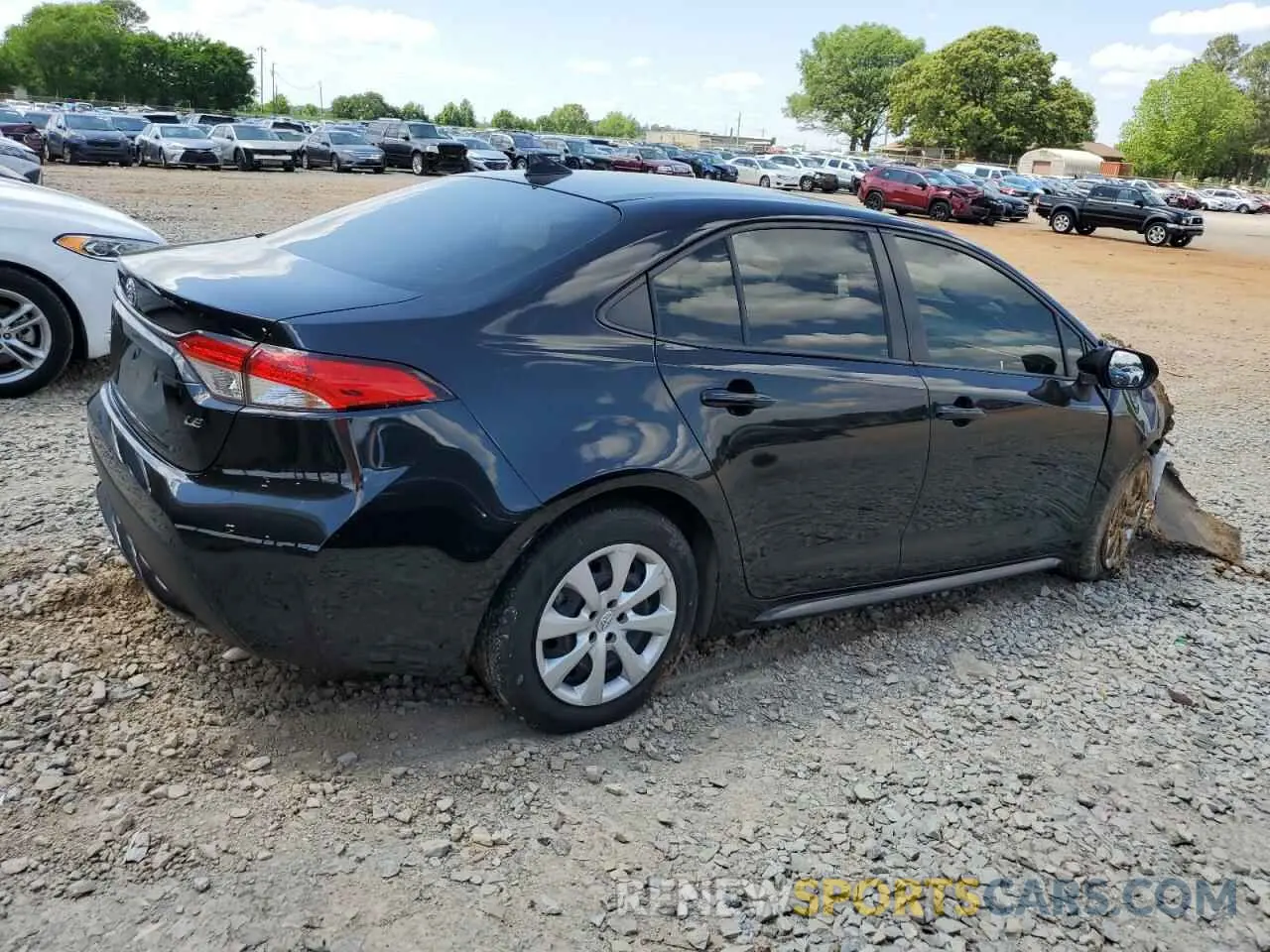 3 Photograph of a damaged car JTDEPRAE5LJ103137 TOYOTA COROLLA 2020