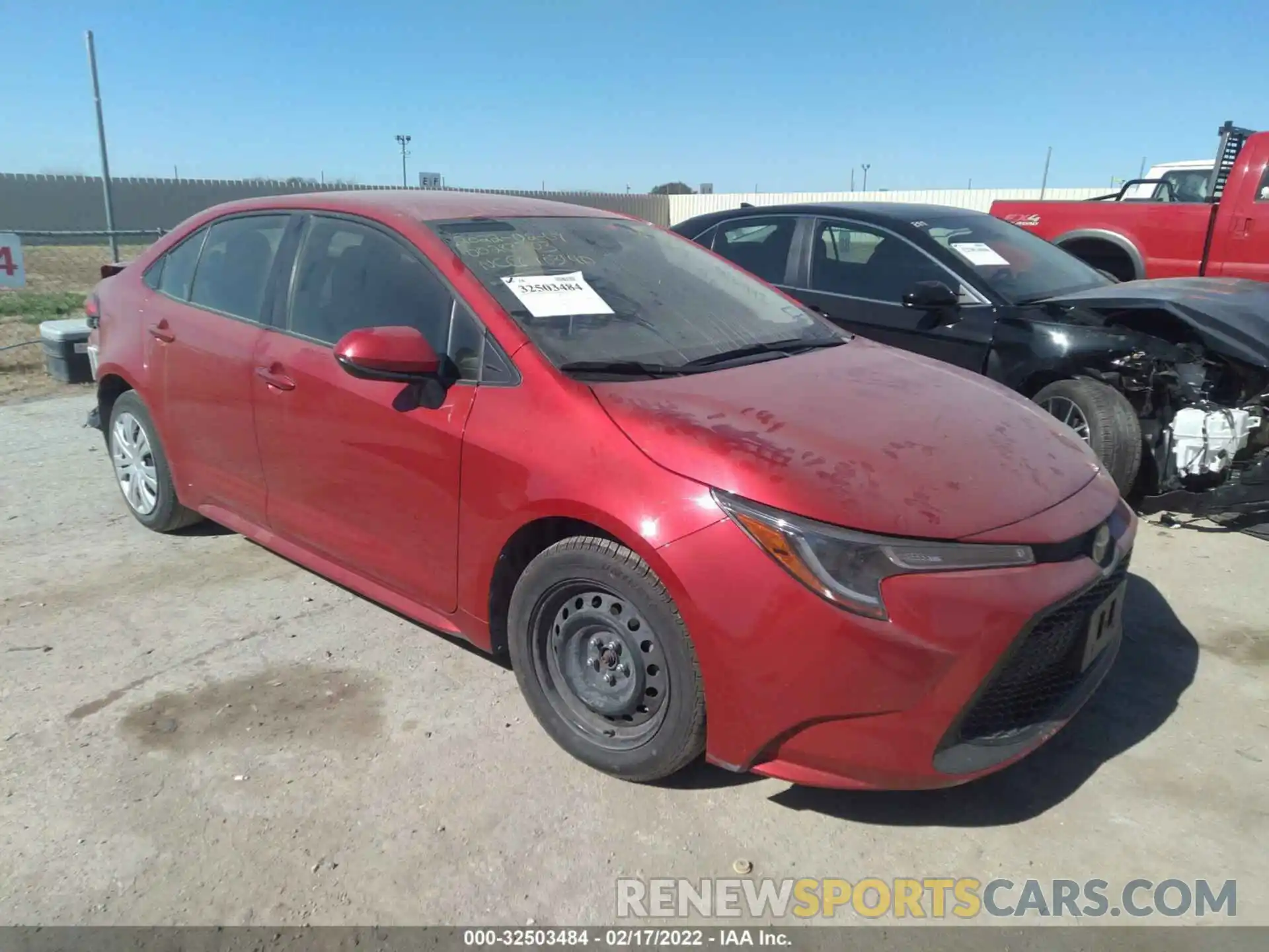 1 Photograph of a damaged car JTDEPRAE5LJ103140 TOYOTA COROLLA 2020