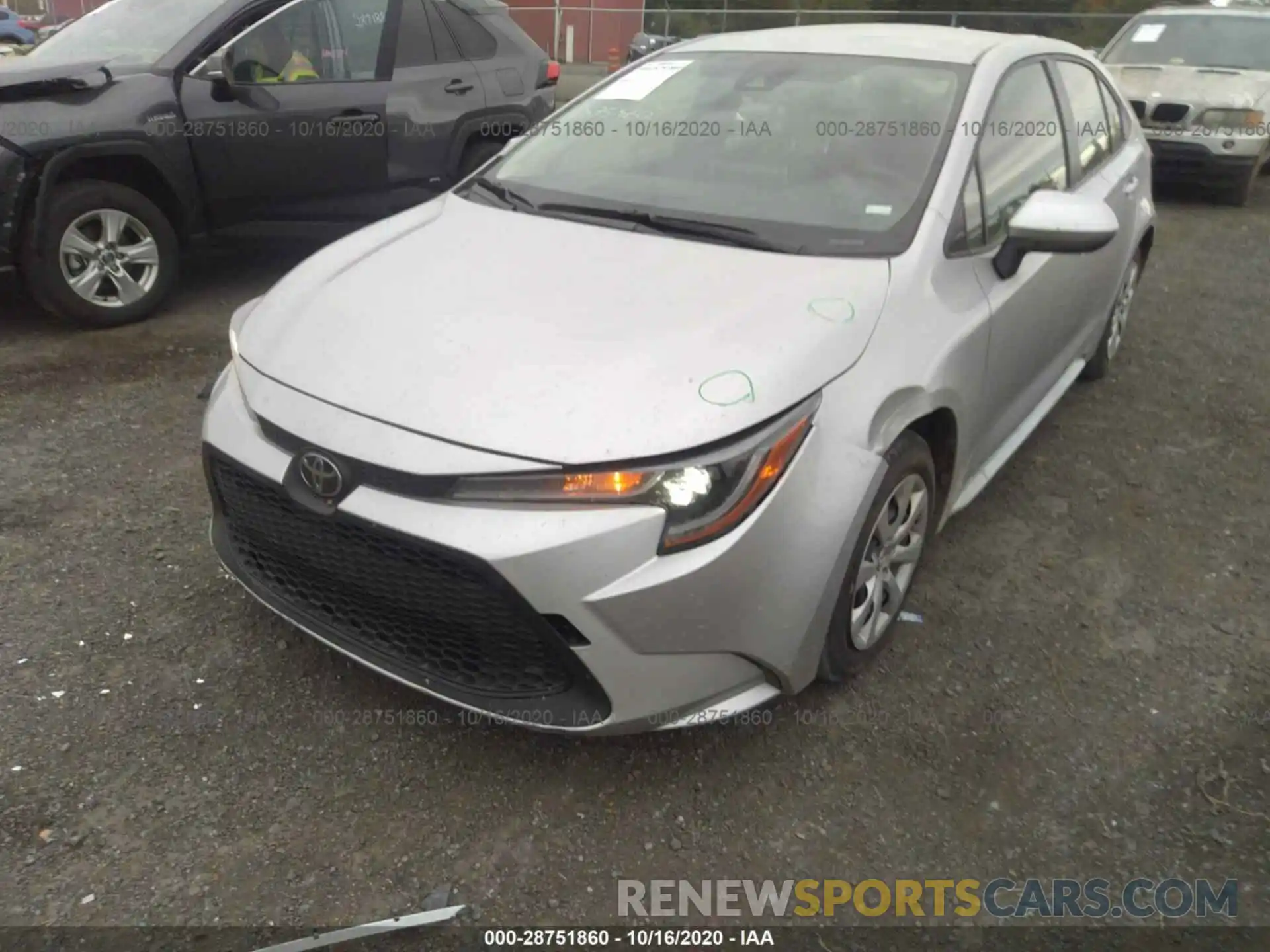 6 Photograph of a damaged car JTDEPRAE5LJ103719 TOYOTA COROLLA 2020