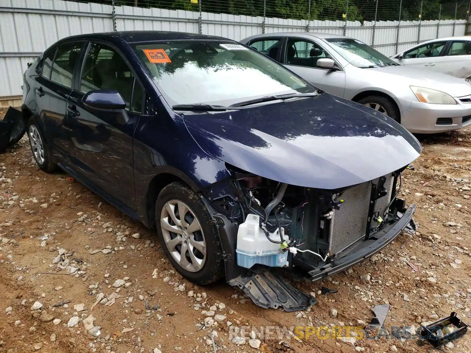 1 Photograph of a damaged car JTDEPRAE5LJ104983 TOYOTA COROLLA 2020