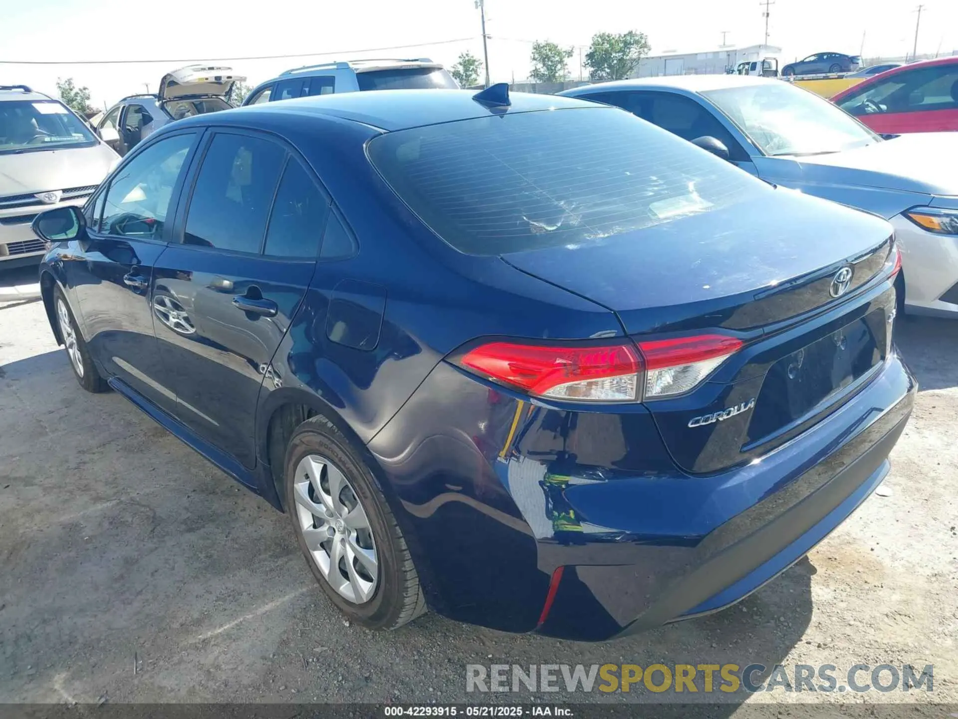 3 Photograph of a damaged car JTDEPRAE5LJ106605 TOYOTA COROLLA 2020