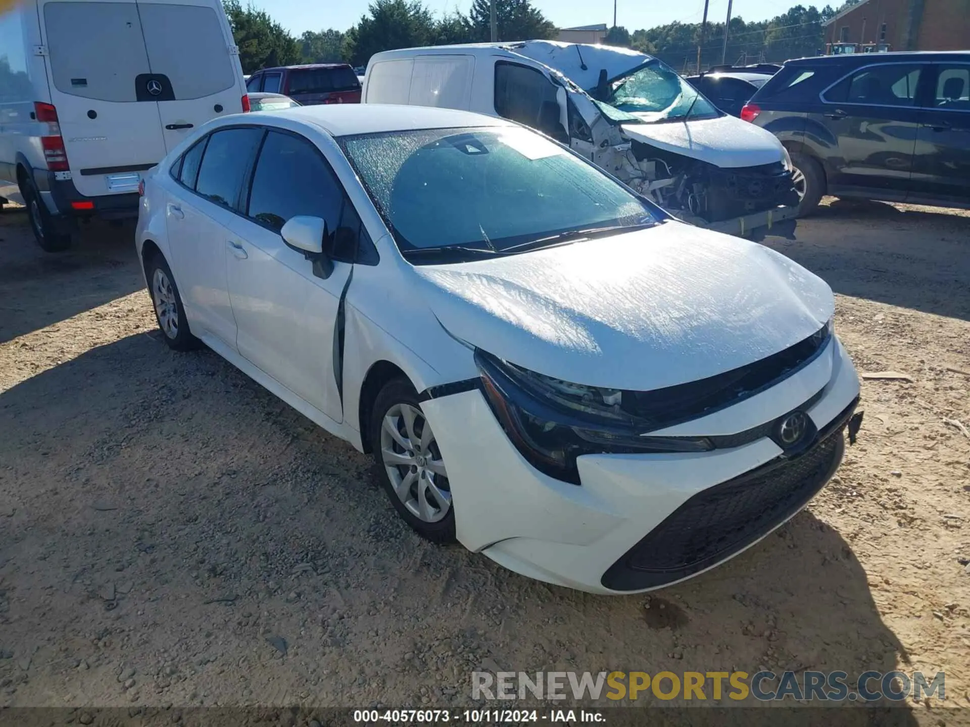 1 Photograph of a damaged car JTDEPRAE5LJ106877 TOYOTA COROLLA 2020