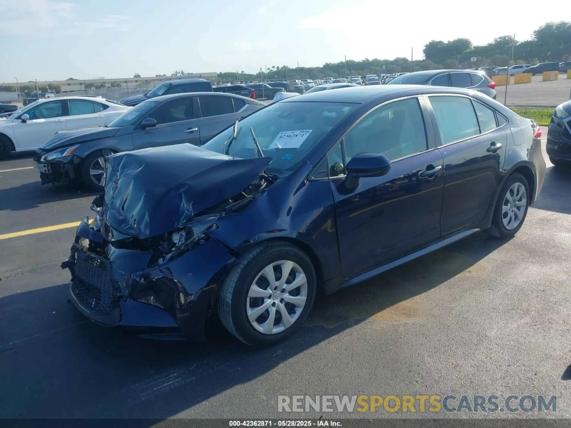 2 Photograph of a damaged car JTDEPRAE5LJ108970 TOYOTA COROLLA 2020