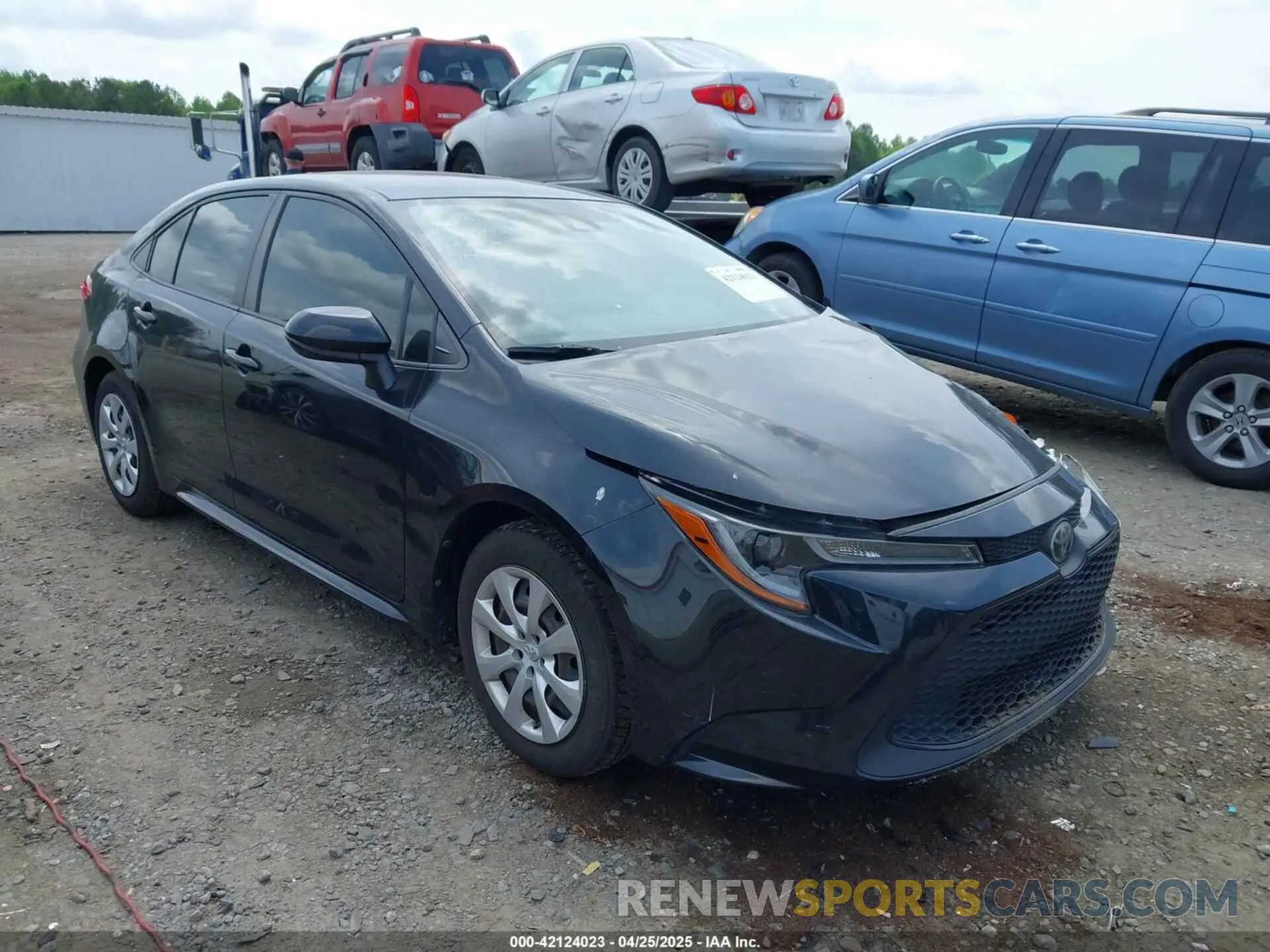 1 Photograph of a damaged car JTDEPRAE5LJ109990 TOYOTA COROLLA 2020