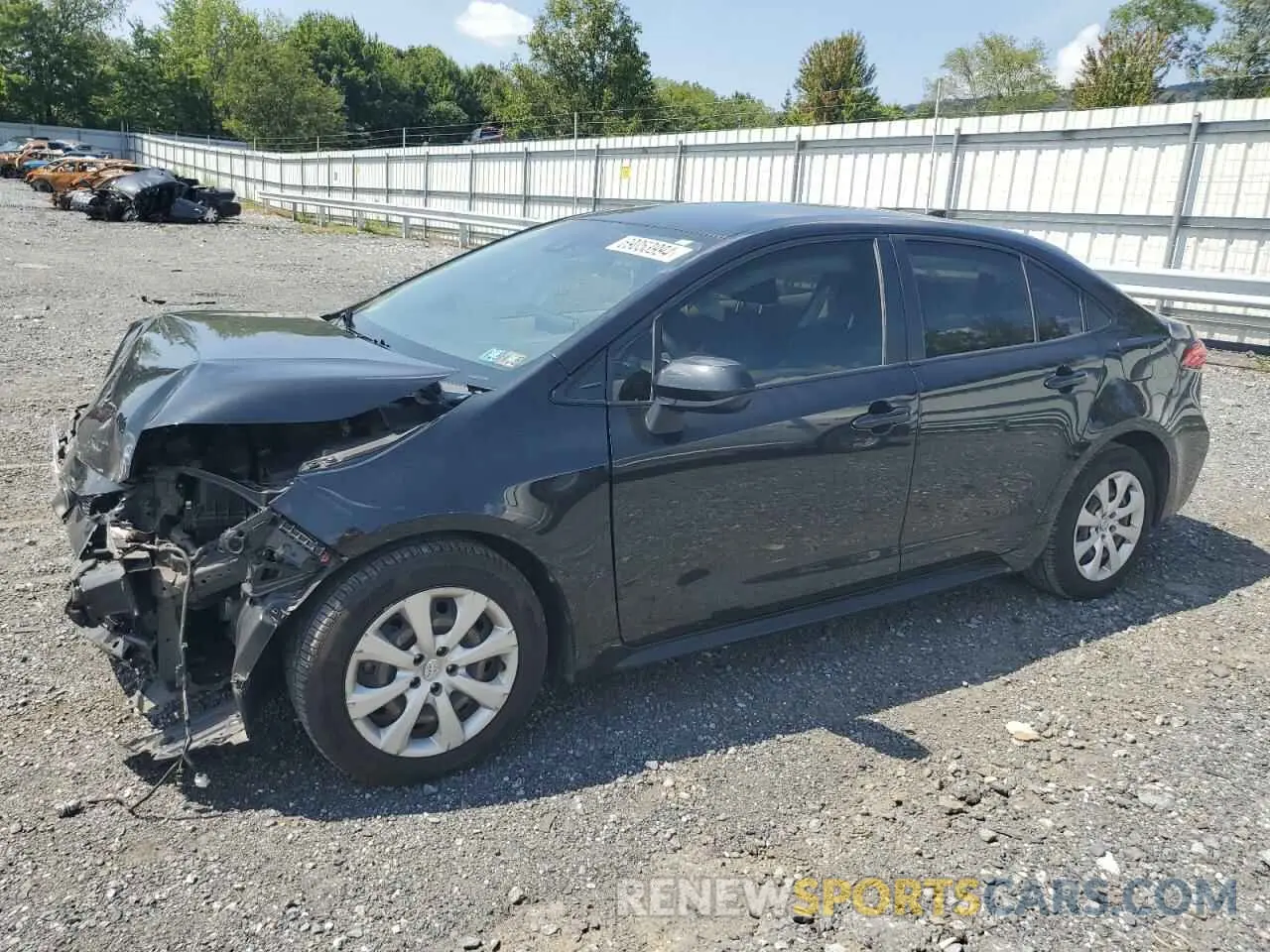 1 Photograph of a damaged car JTDEPRAE5LJ111982 TOYOTA COROLLA 2020